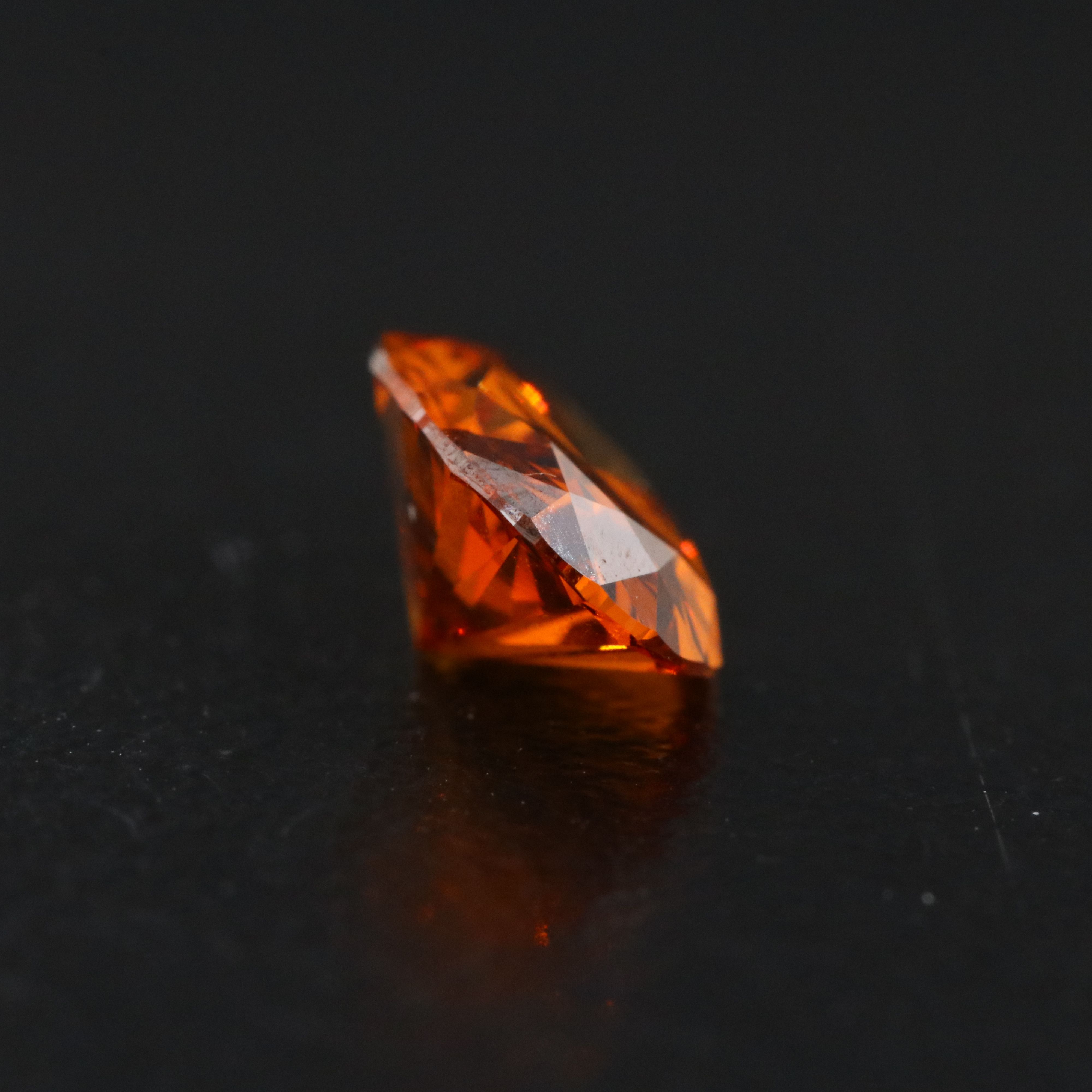 Loose 1.48 CT Lab Grown Fancy Orange Diamond with IGI Report