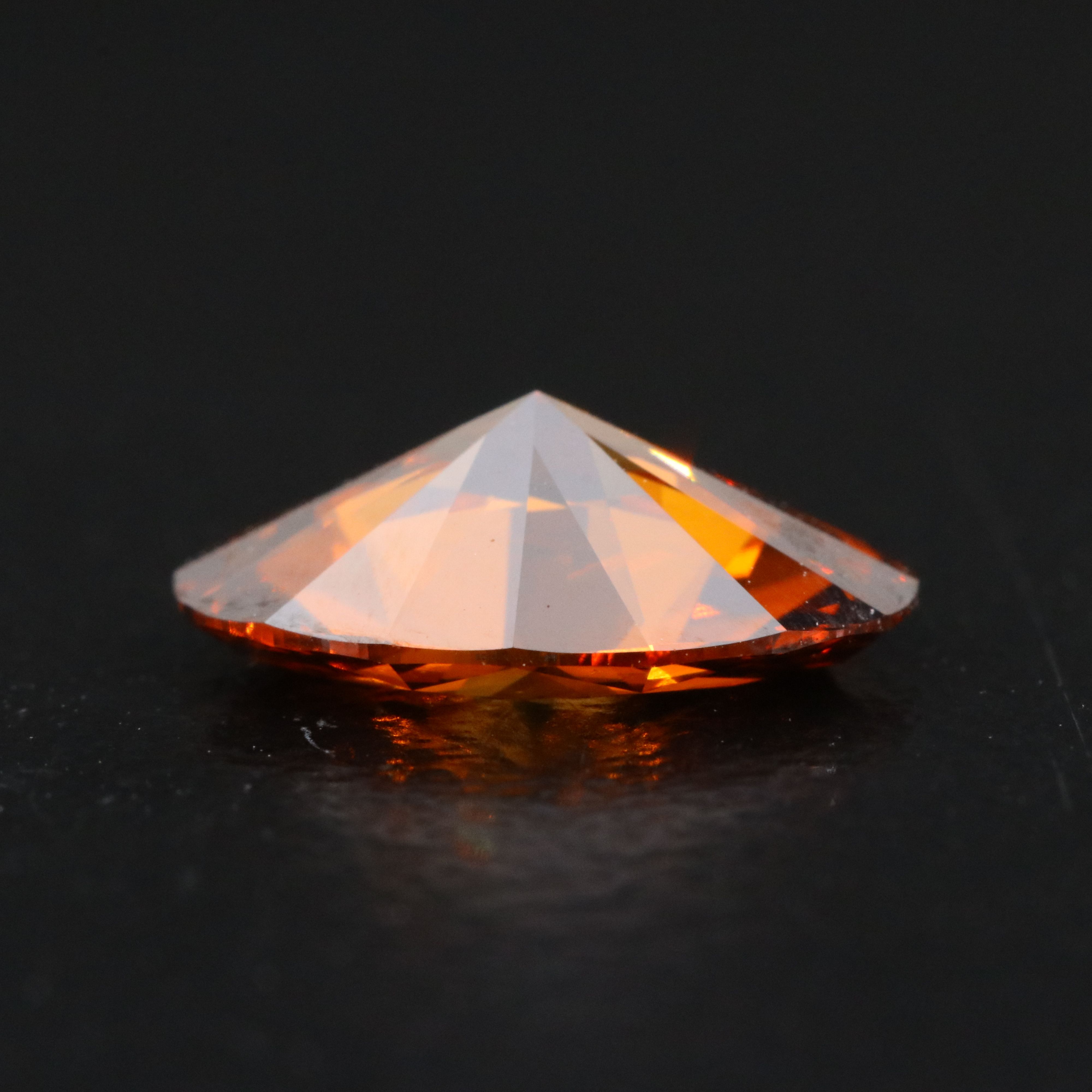 Loose 1.48 CT Lab Grown Fancy Orange Diamond with IGI Report