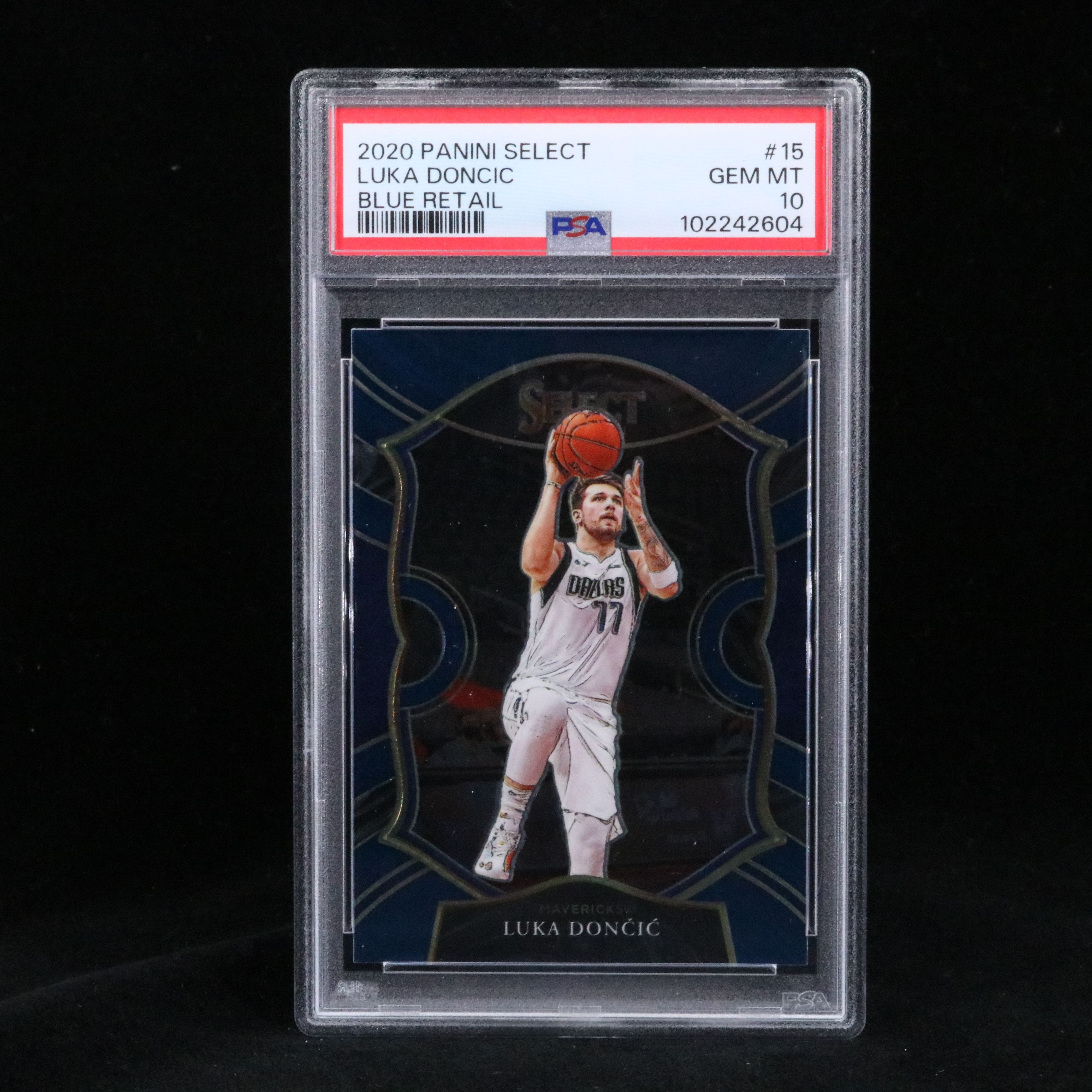 2020 Select Luka Doncic Blue Retail Basketball Card Graded PSA 10