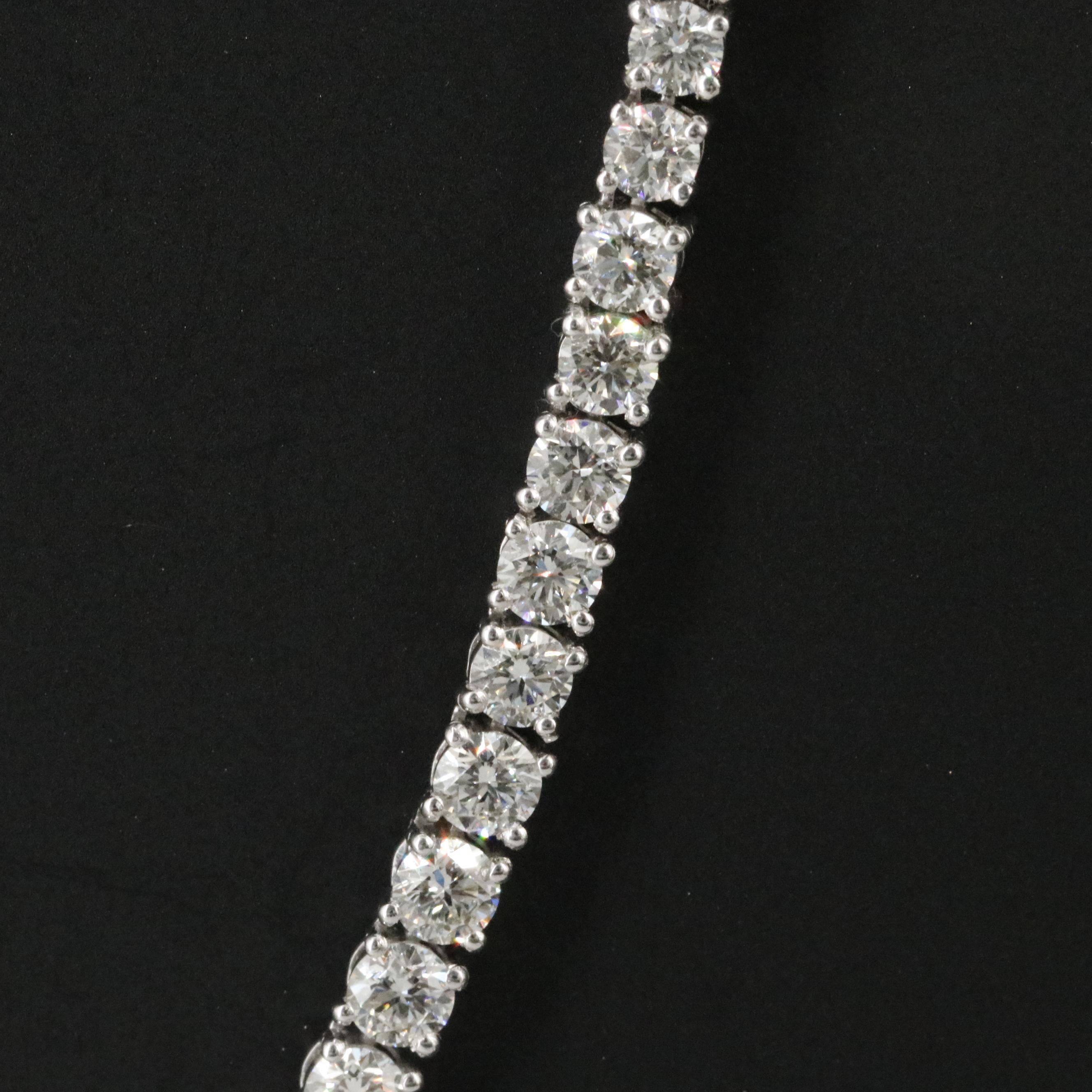Platinum 11.88 CTW Riviera Necklace with GIA Report