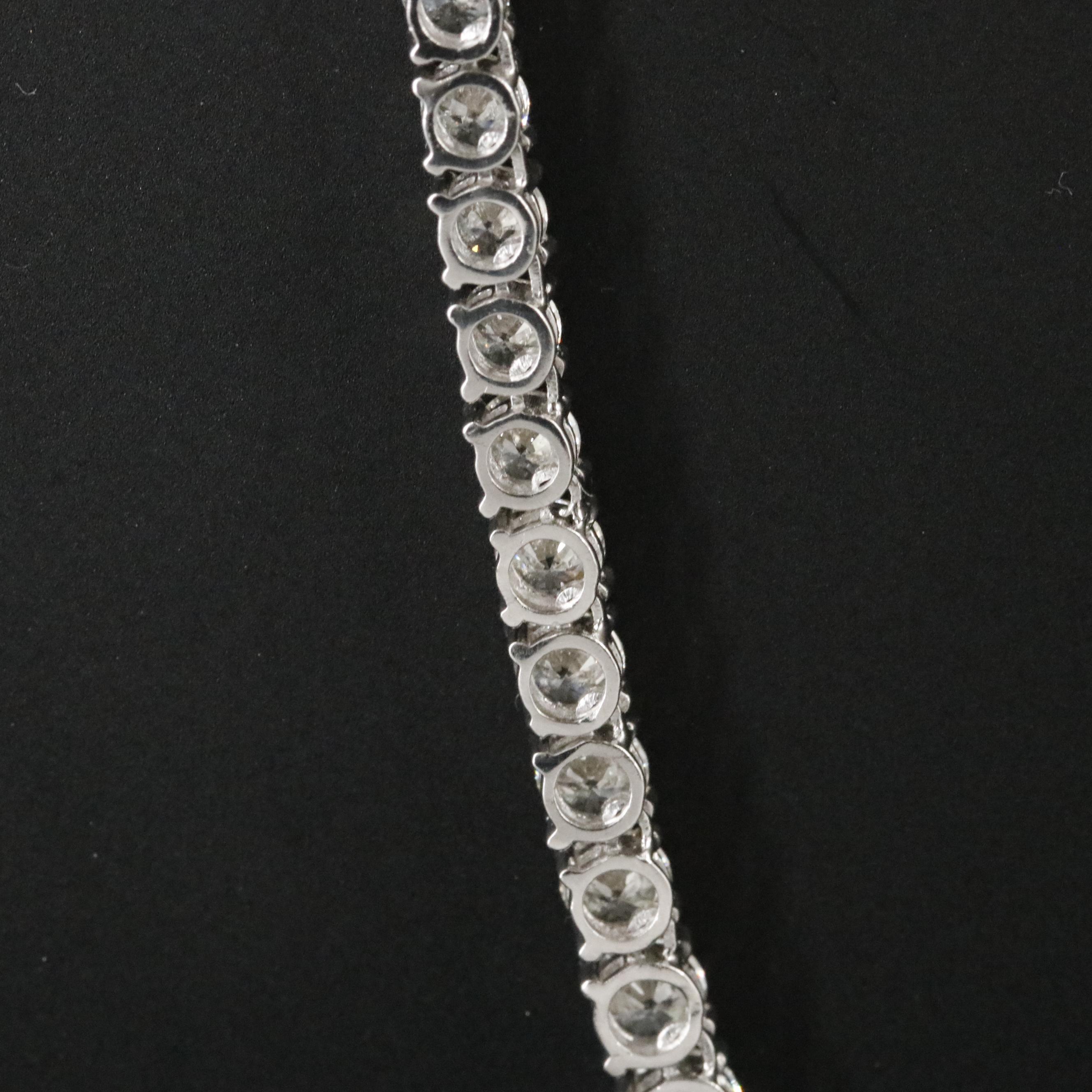 Platinum 11.88 CTW Riviera Necklace with GIA Report