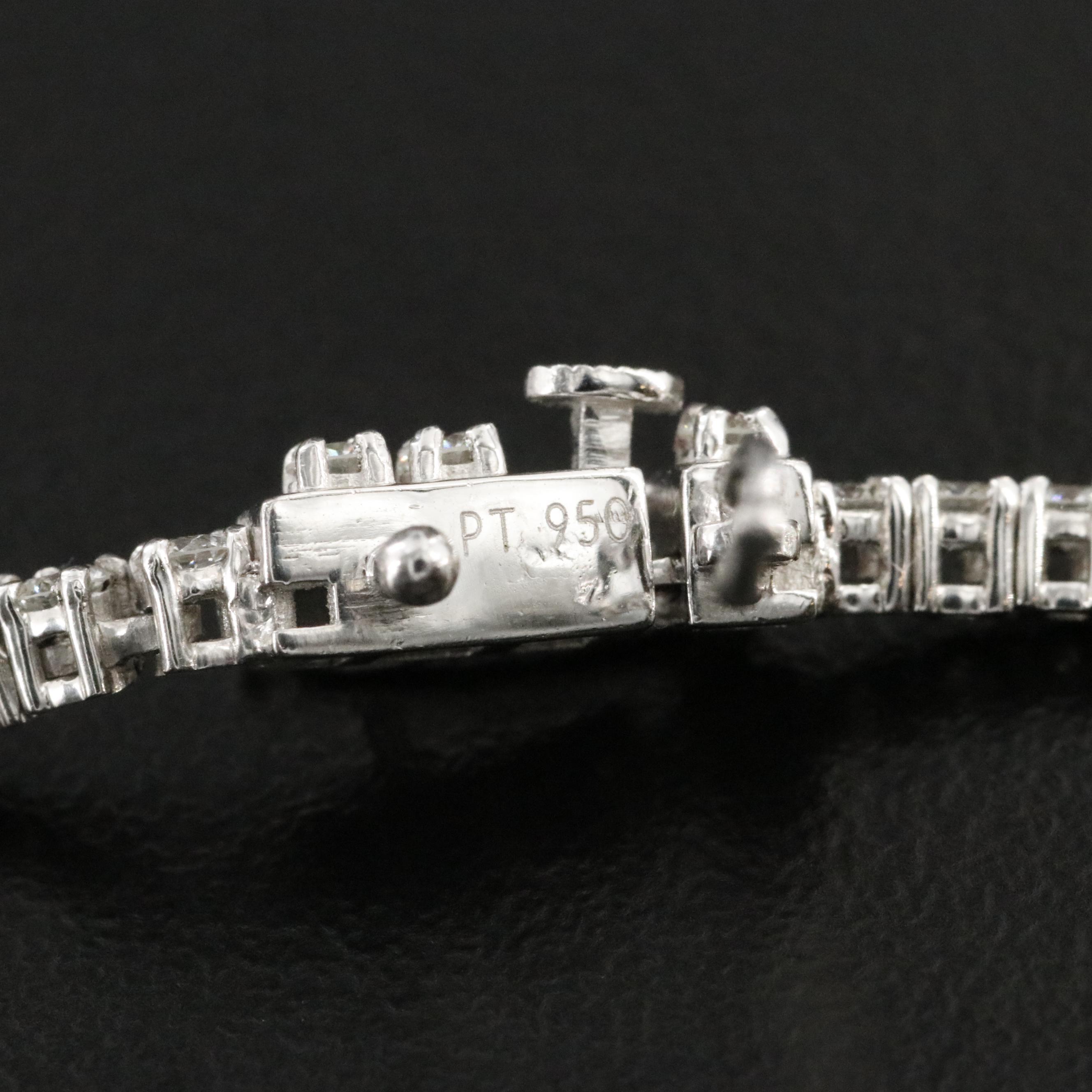 Platinum 11.88 CTW Riviera Necklace with GIA Report