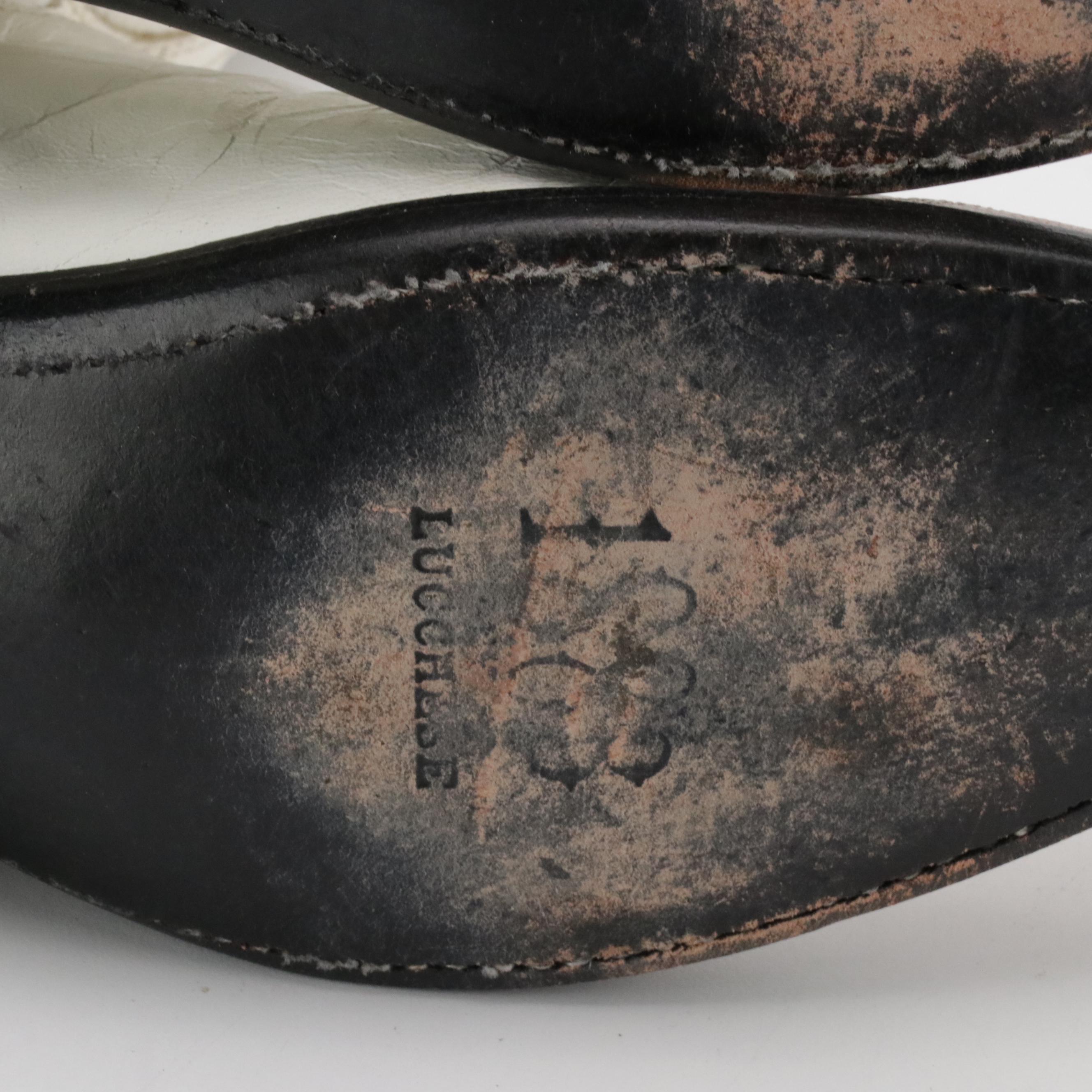 Lucchese White Leather Cowgirl Boots & Matisse Embroidered Leather Western Boots