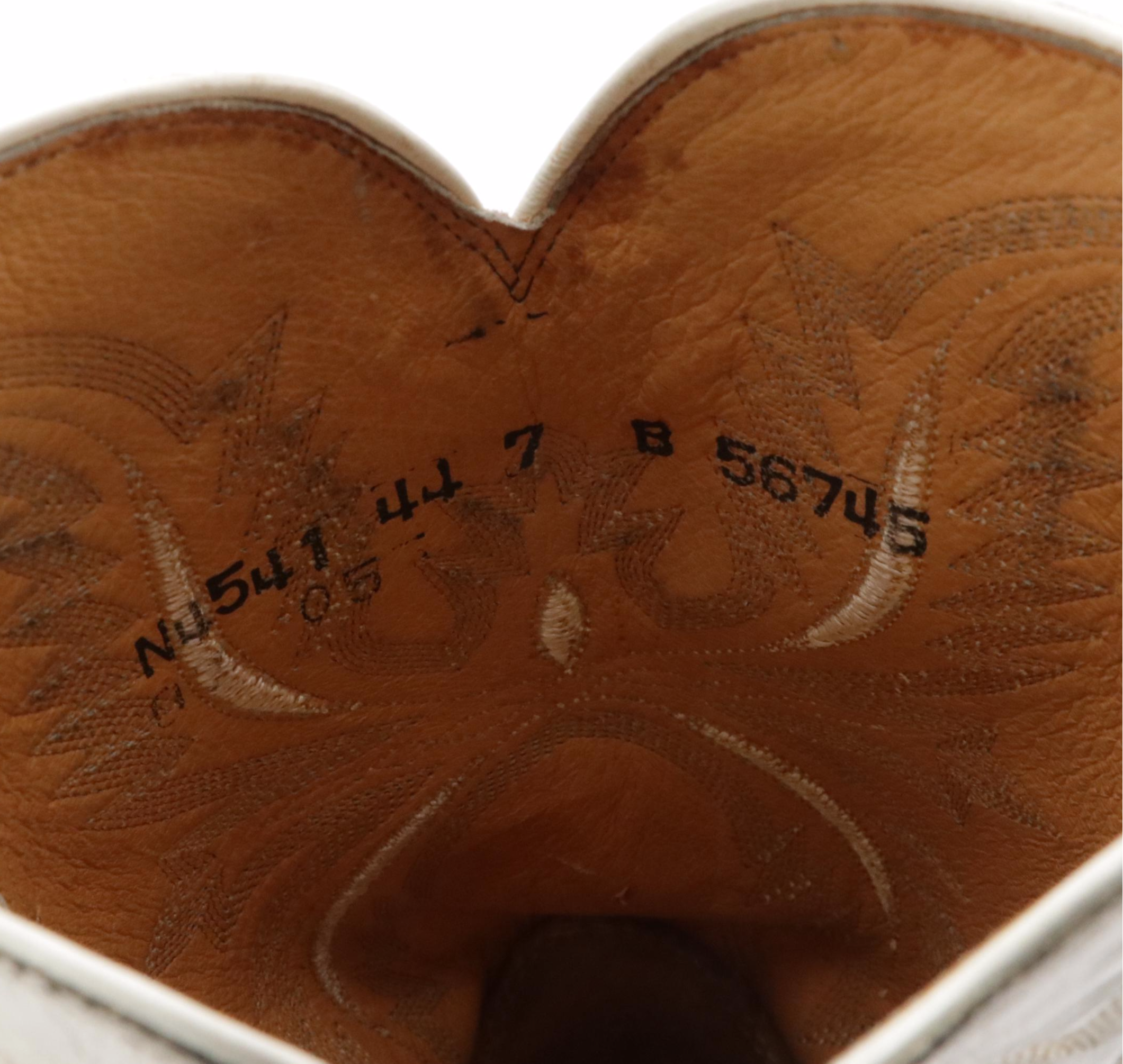 Lucchese White Leather Cowgirl Boots & Matisse Embroidered Leather Western Boots