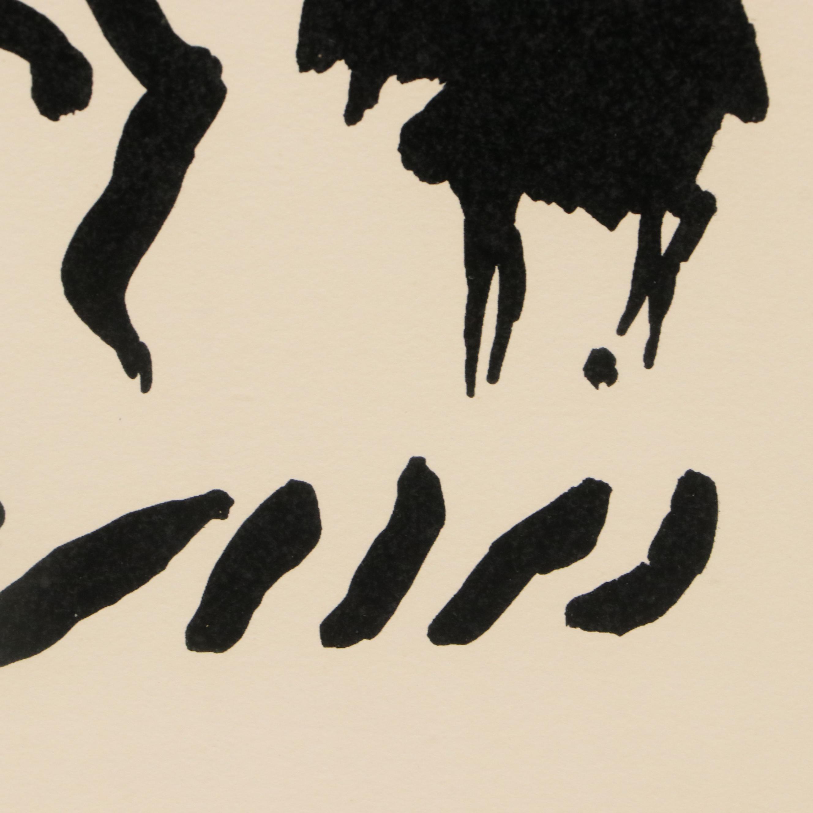 After Pablo Picasso Lithograph "La Danse du Berger," 1959