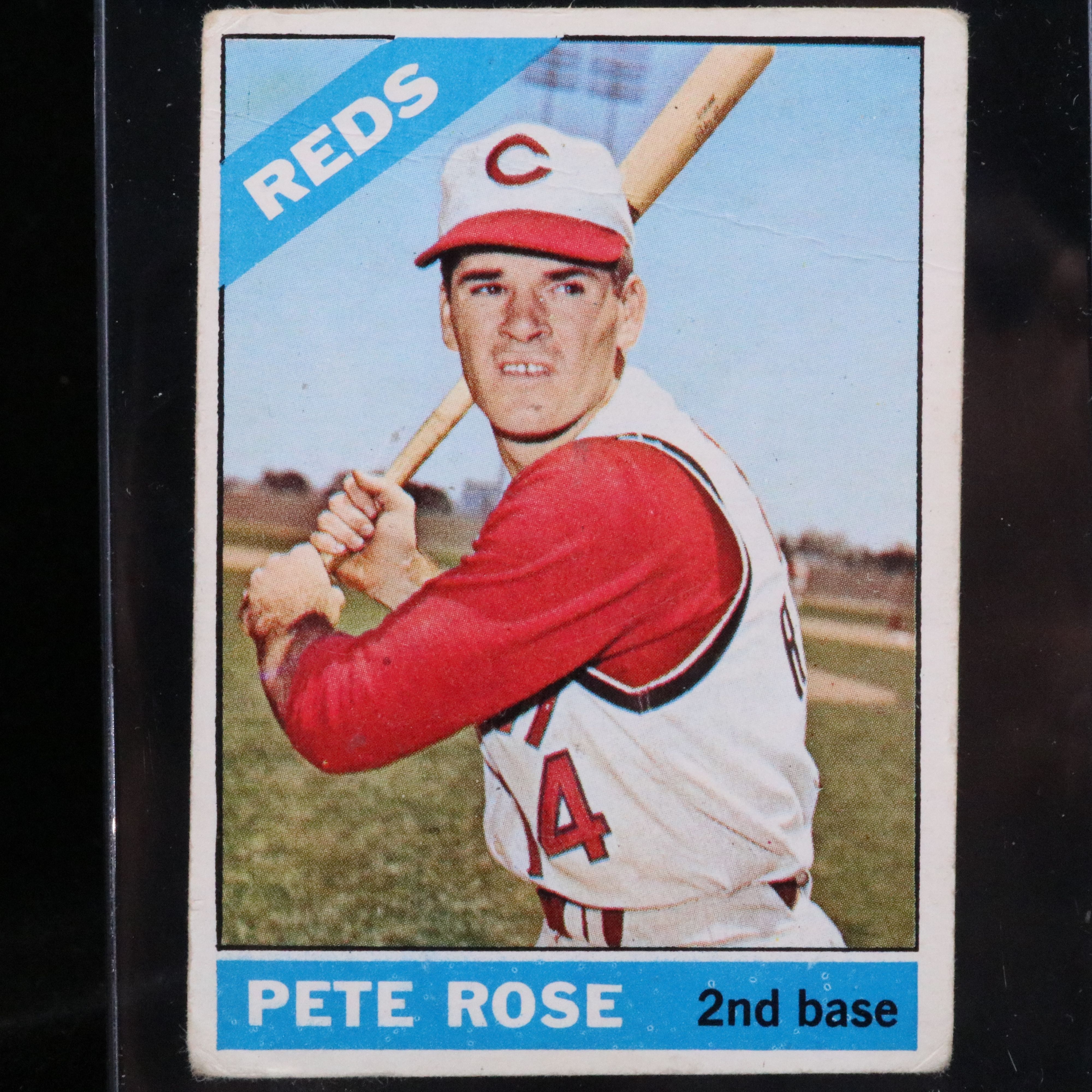 1966 Topps Pete Rose Cincinnati Reds Baseball Card