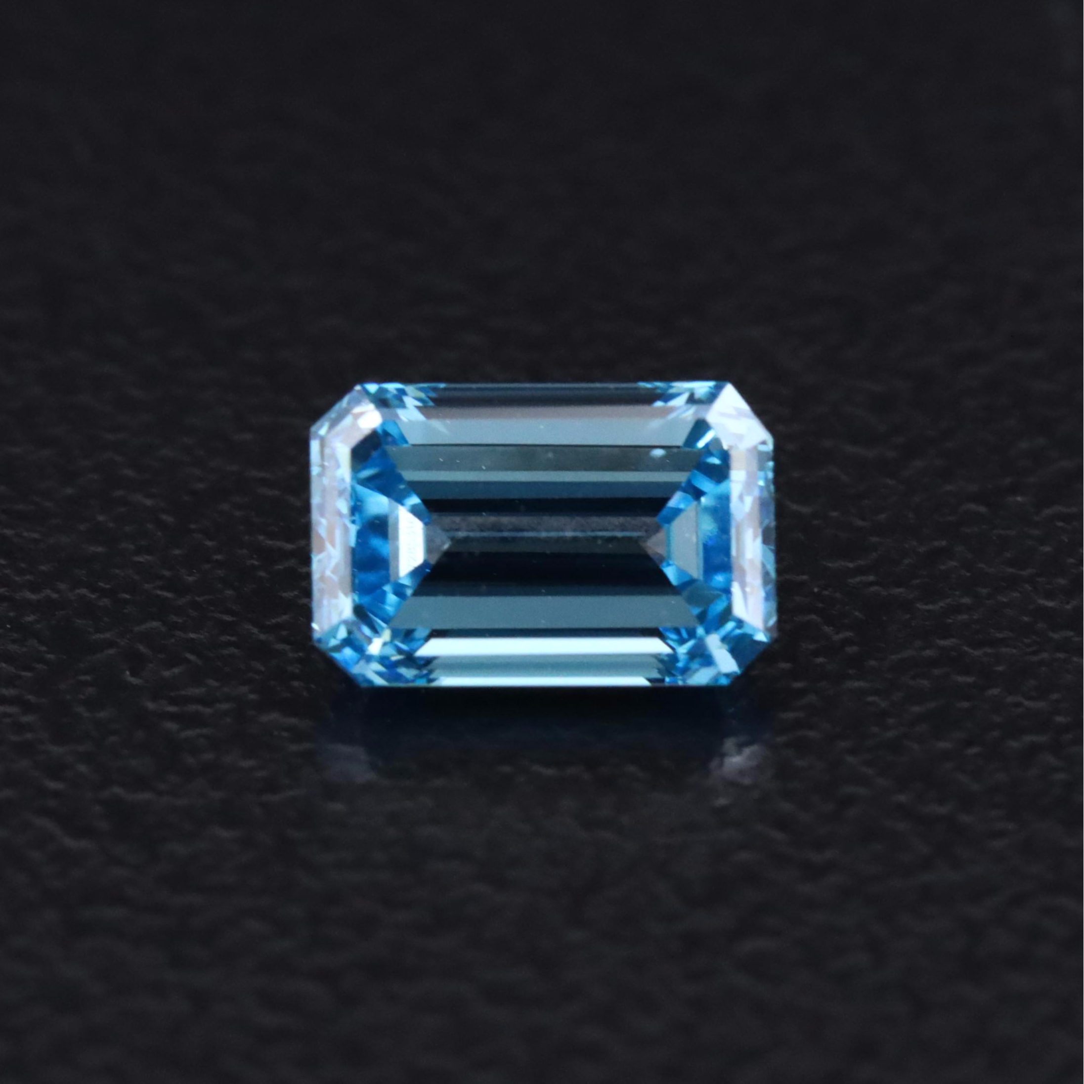 Loose 1.03 CT Lab Grown Fancy Blue Diamond with IGI Report