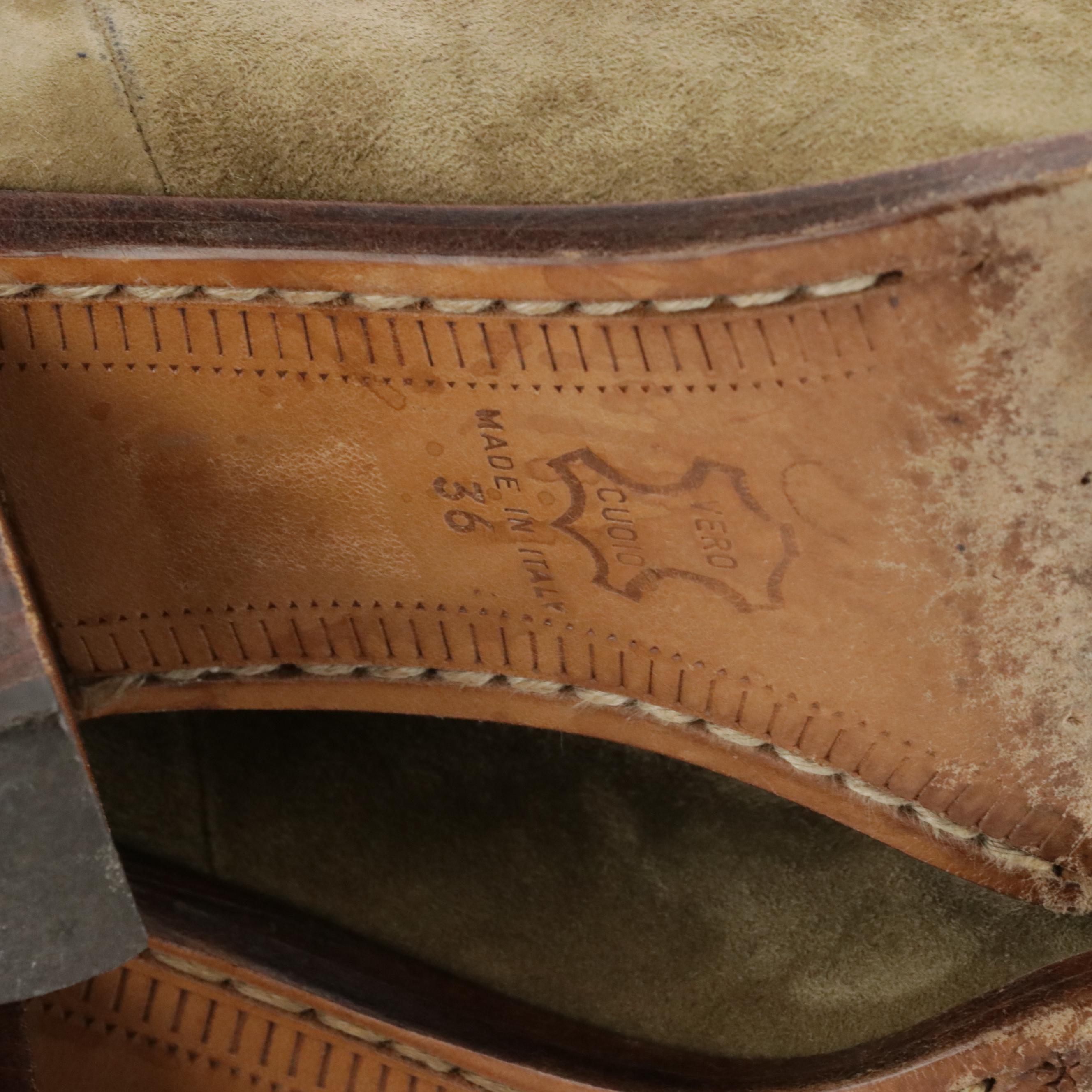 Walter Newberger for Wilkes Bashford Olive Suede Western Boots with Gold Accents