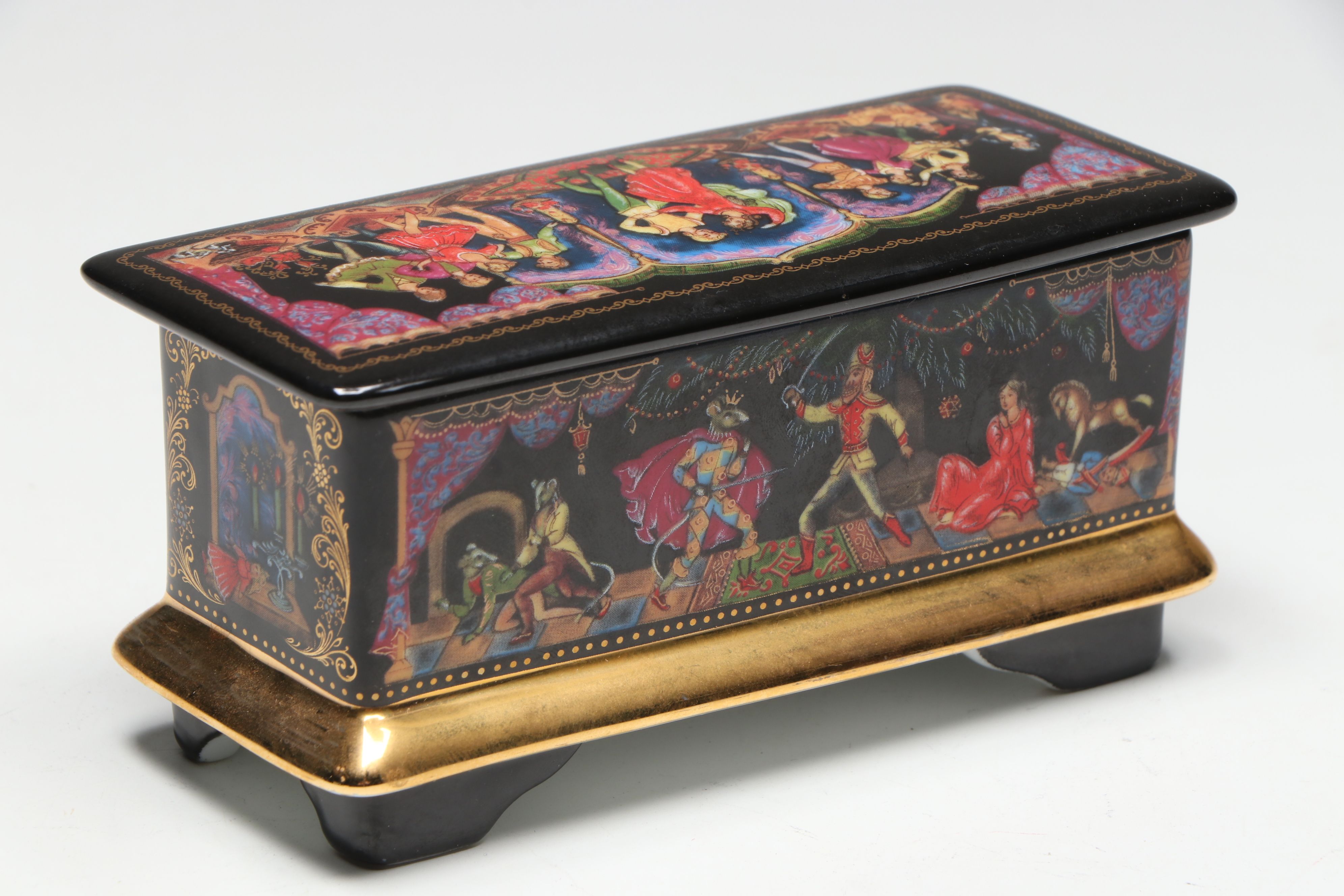 Ardleigh Elliott & Sons Nutcracker Music Box with Wedgwood and Other Table Décor