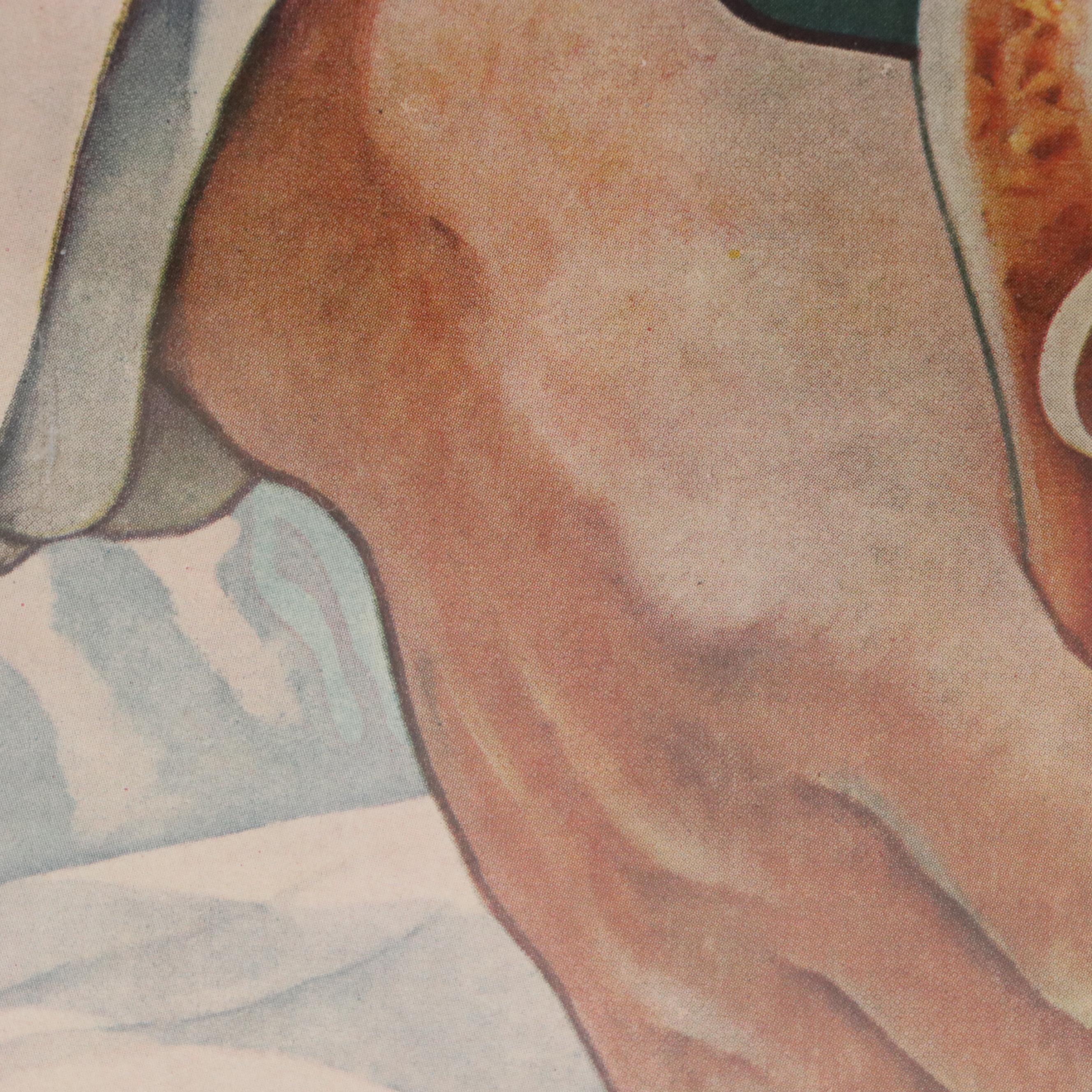 Coca-Cola Offset Lithograph Advertisement Illustration, Mid-20th Century