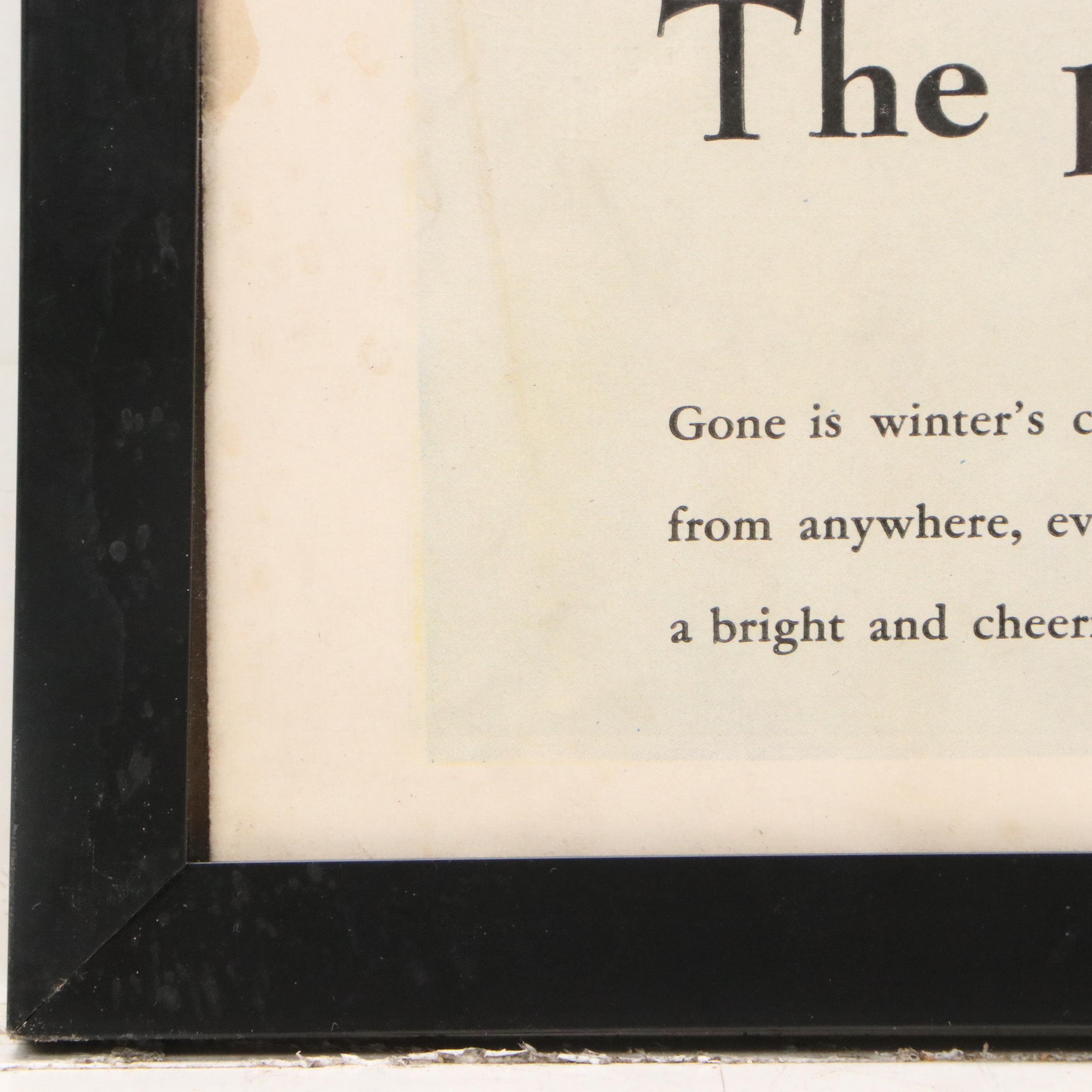 Coca-Cola Offset Lithograph Advertisement Illustration, Mid-20th Century