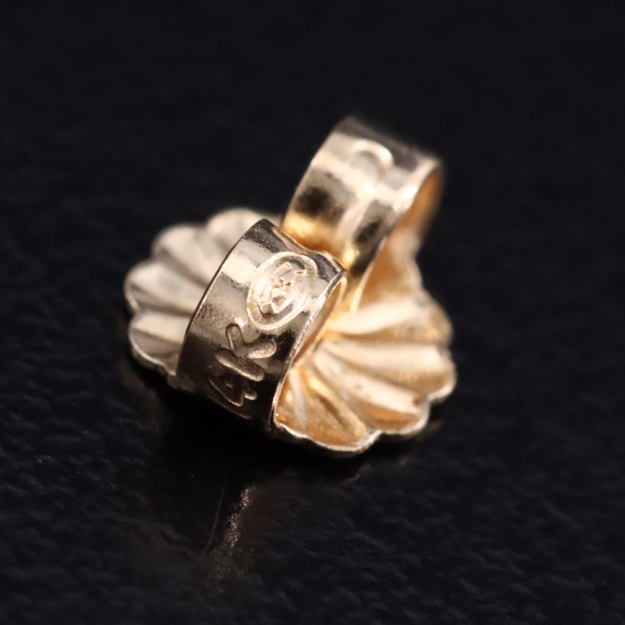 14K Garnet Stud Earrings