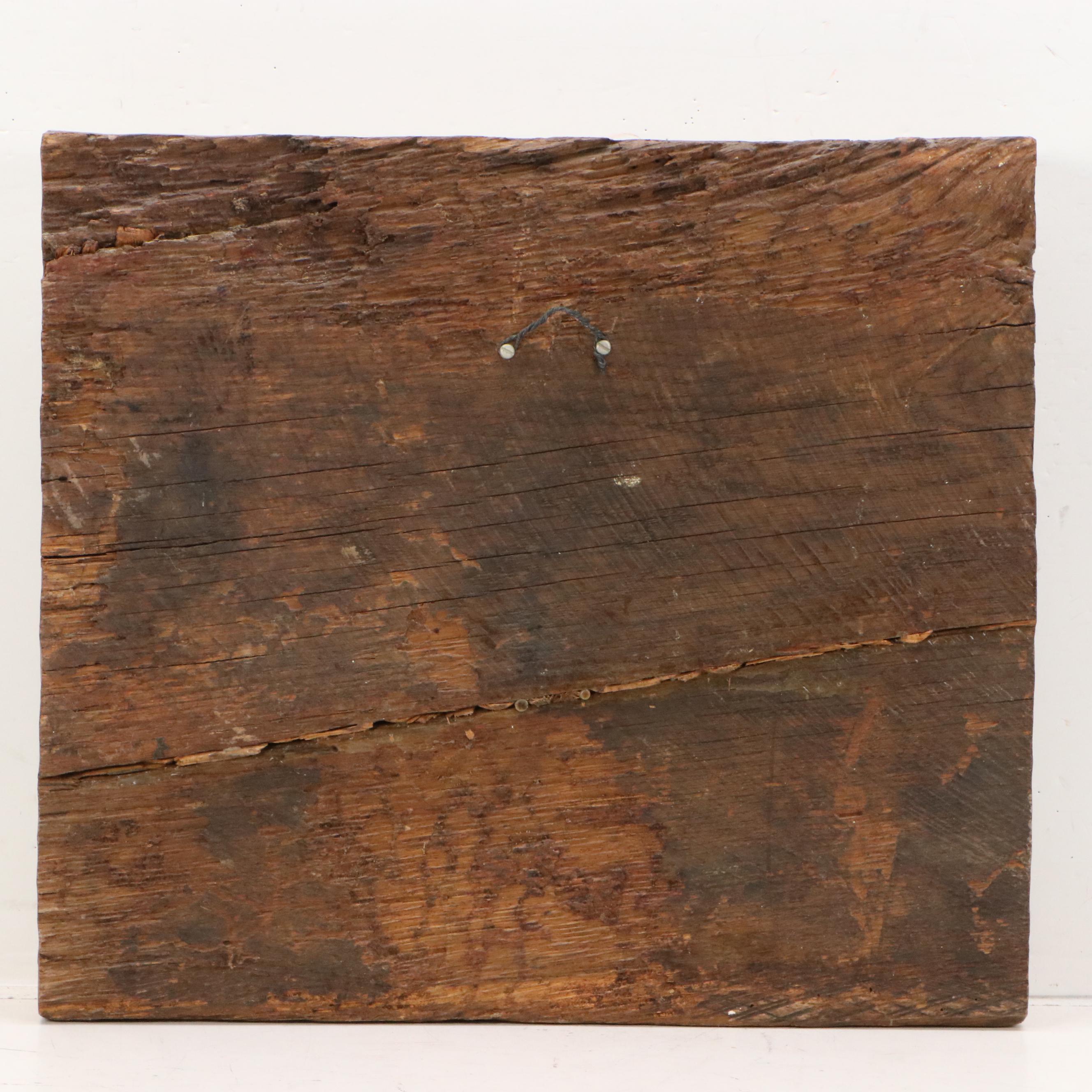 Mike Makras Carved Oak Sculpture "Blind Lemon / Mahogany Hall," 1970s