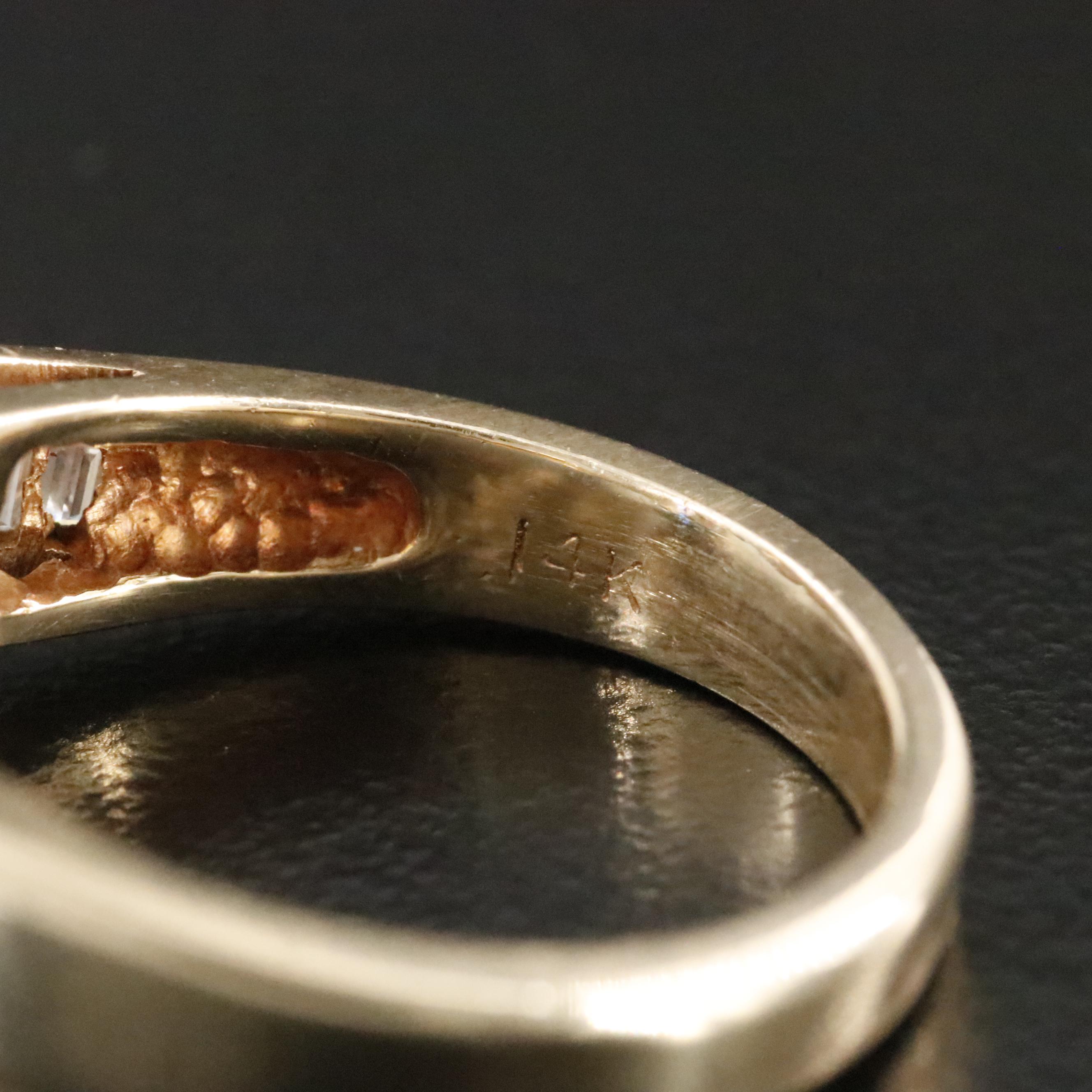 14K Sapphire and Diamond Ring