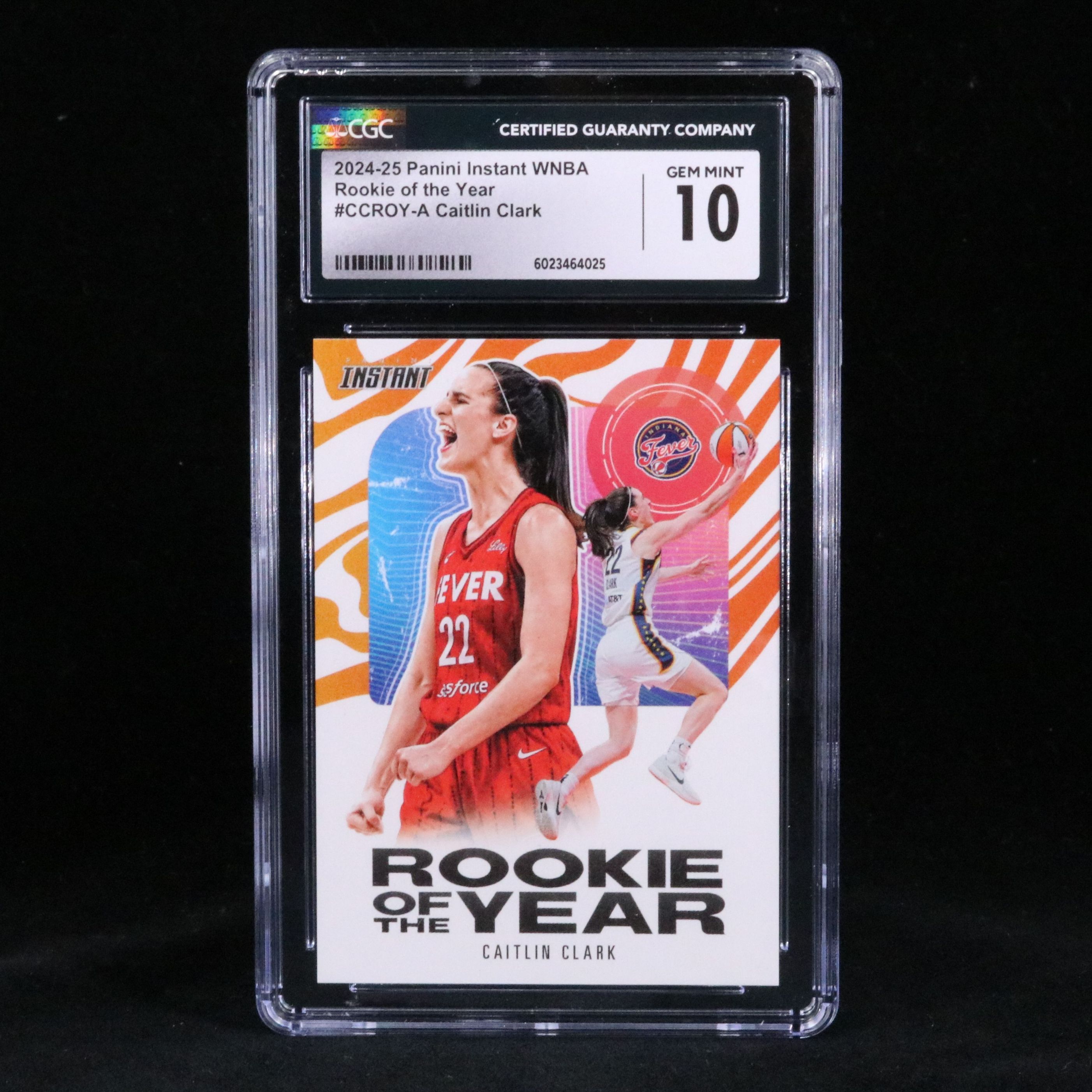 2024-25 Panini Instant Caitlin Clark Rookie of the Year Card Graded CGC 10