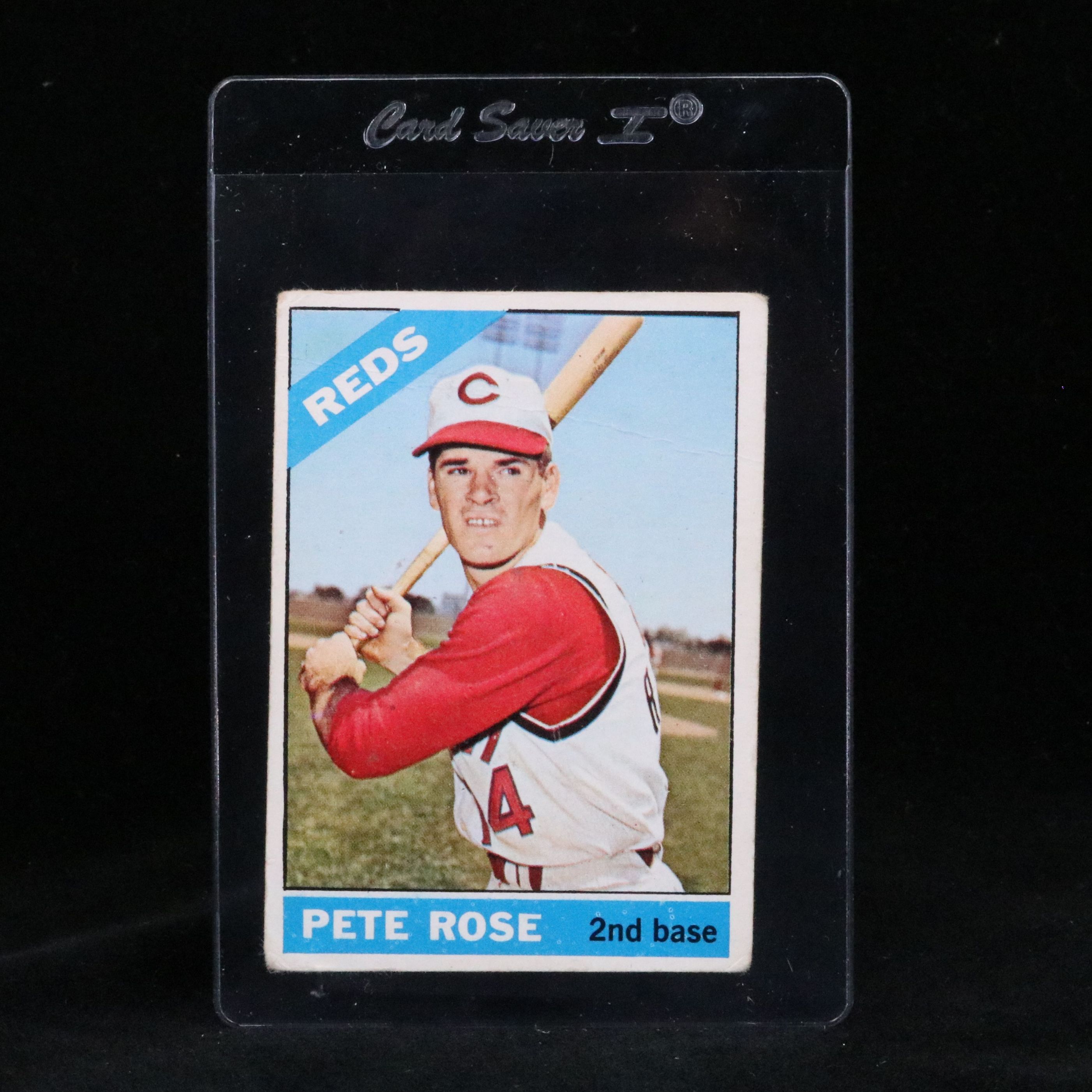 1966 Topps Pete Rose Cincinnati Reds Baseball Card
