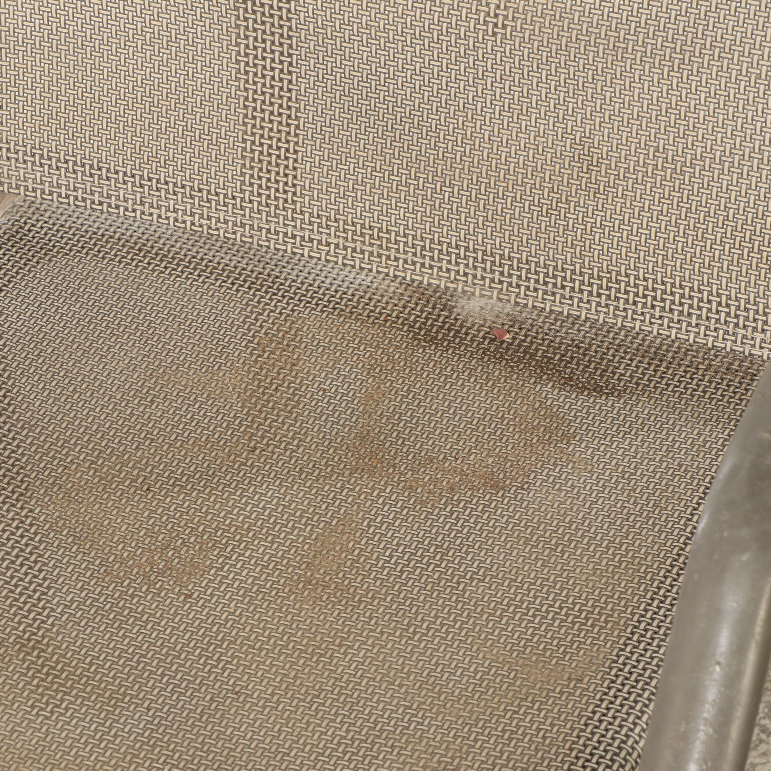 Four Aluminum Framed Patio Armchairs