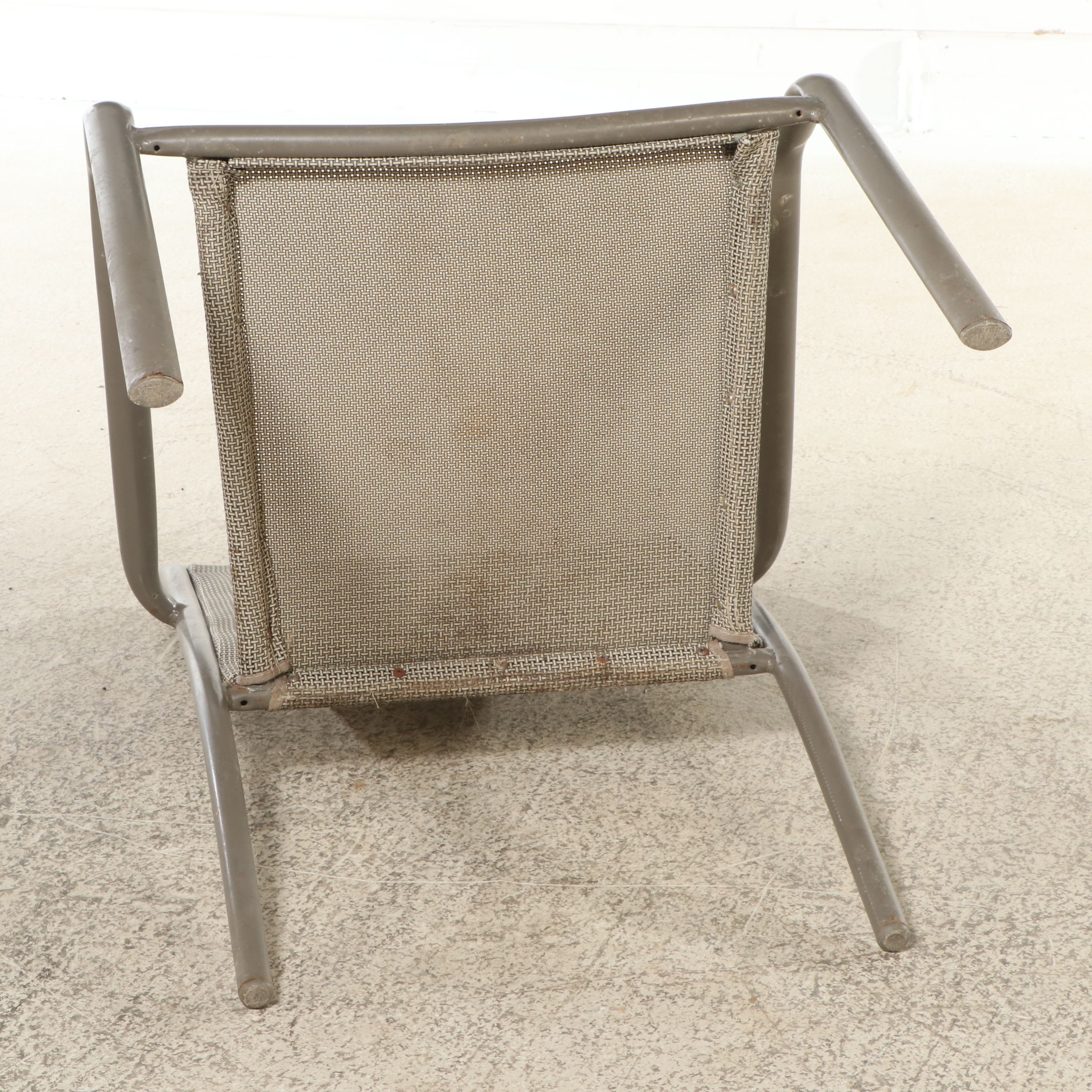 Four Aluminum Framed Patio Armchairs