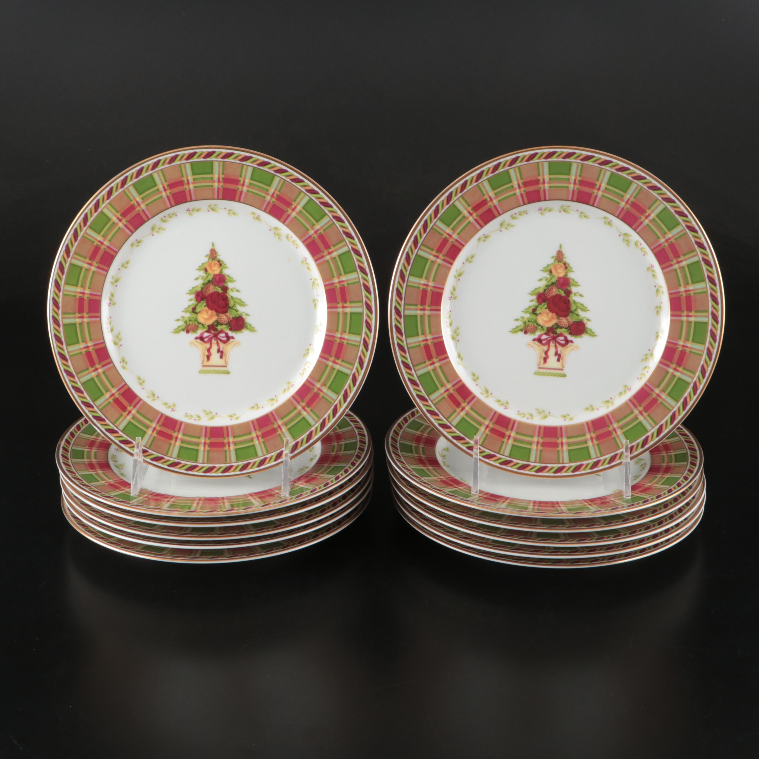 Royal Albert "Seasons of Colour" Porcelain Salad Plates with Tableware