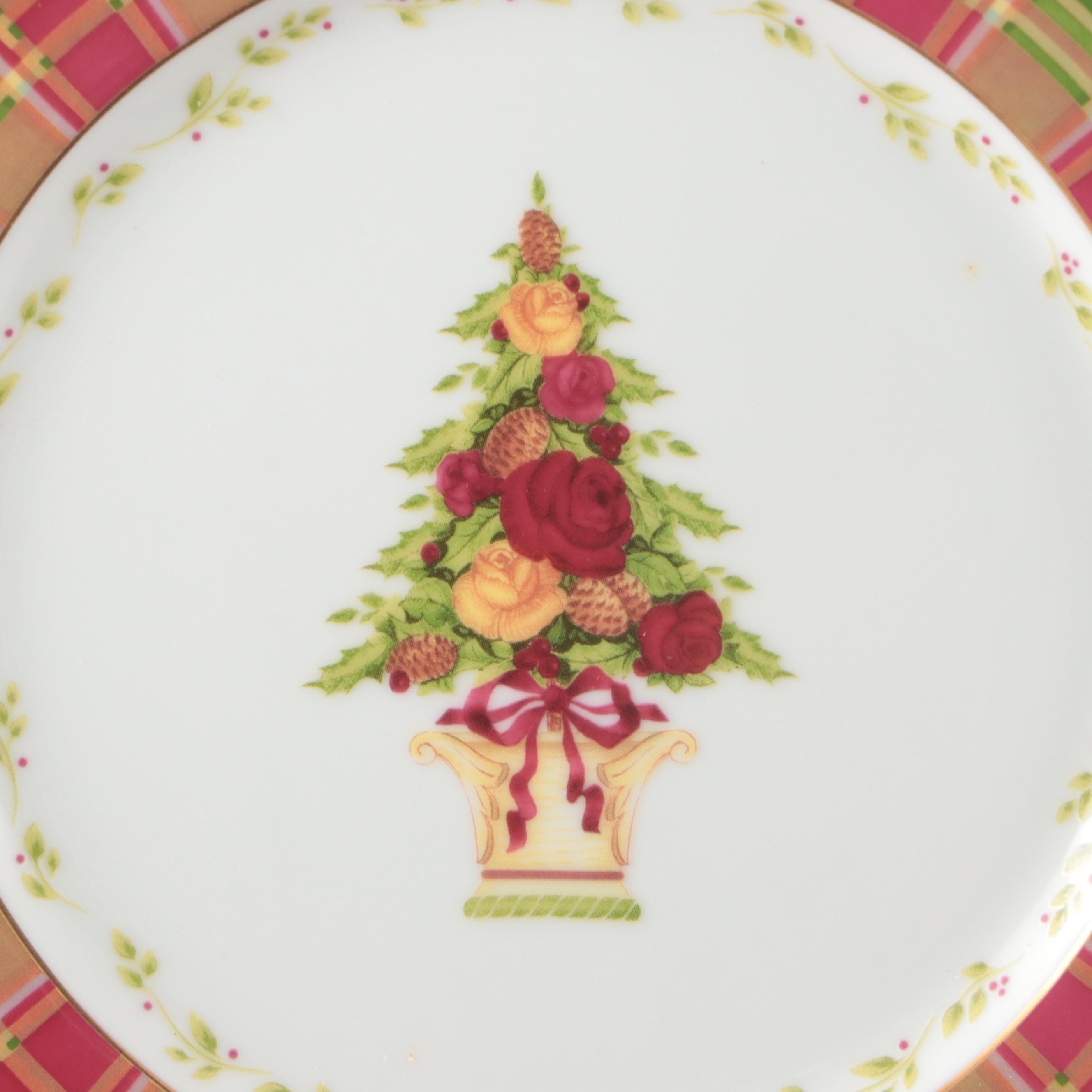 Royal Albert "Seasons of Colour" Porcelain Salad Plates with Tableware