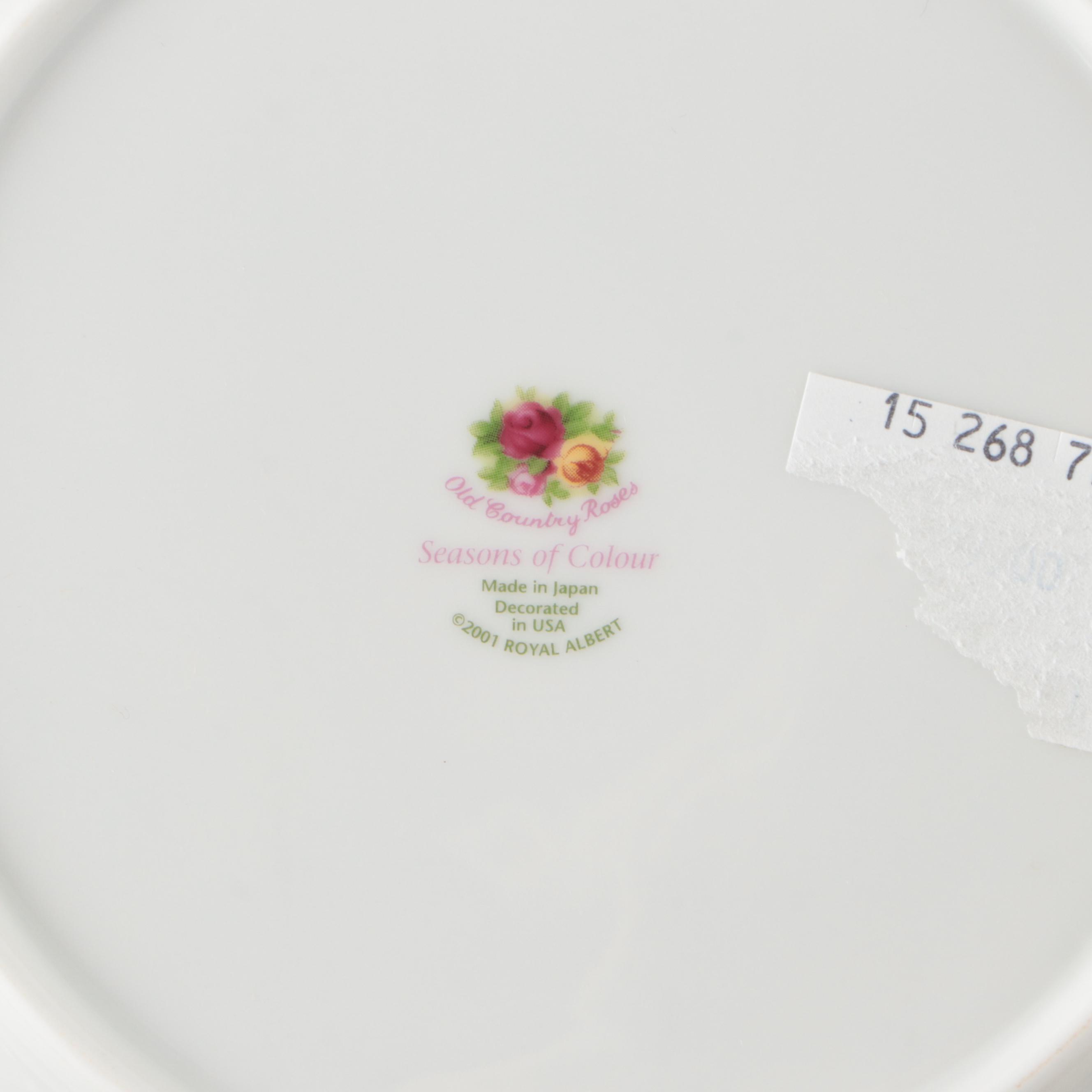 Royal Albert "Seasons of Colour" Porcelain Salad Plates with Tableware