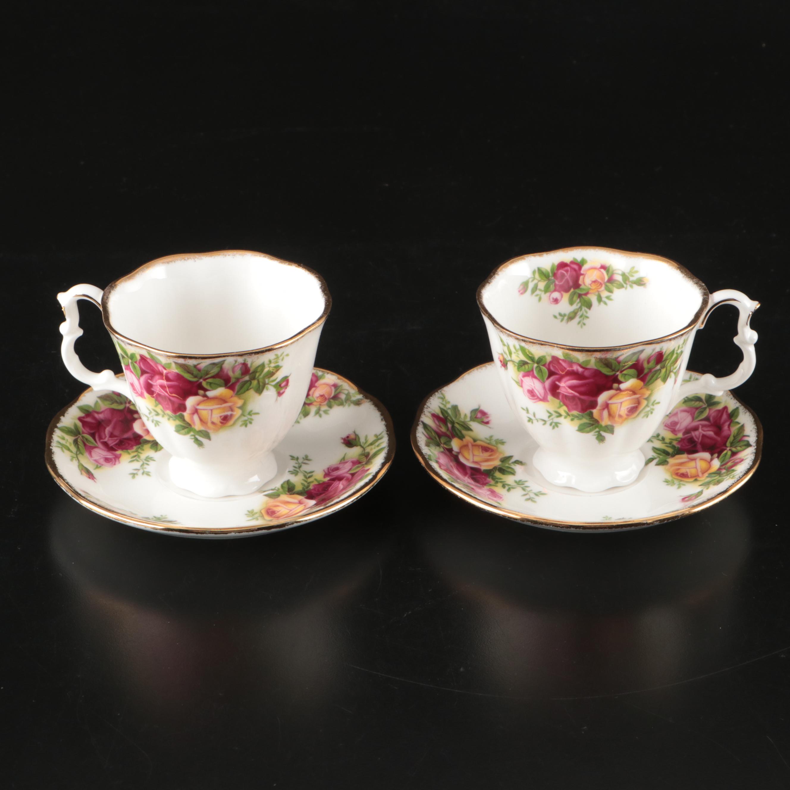 Royal Albert "Seasons of Colour" Porcelain Salad Plates with Tableware