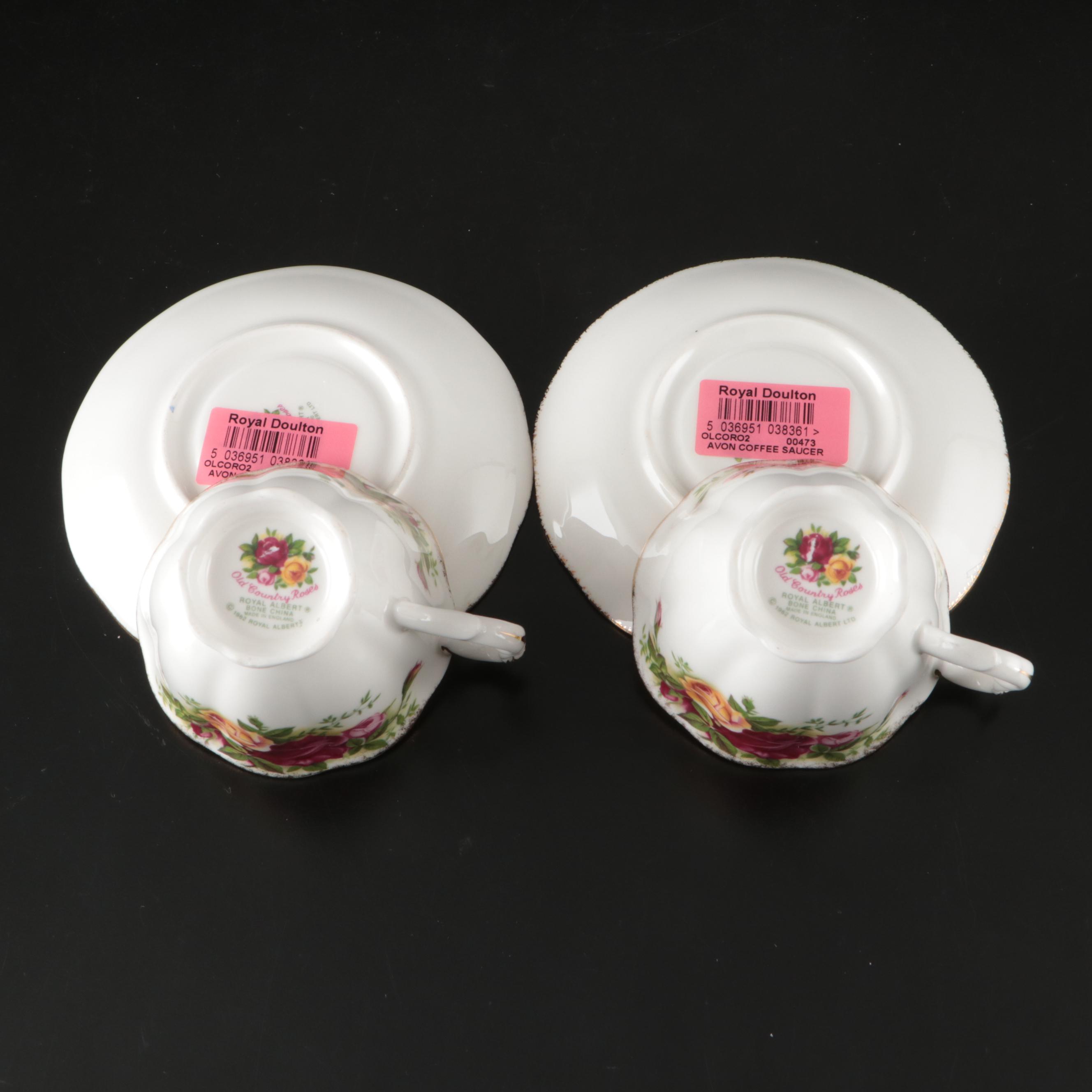 Royal Albert "Seasons of Colour" Porcelain Salad Plates with Tableware