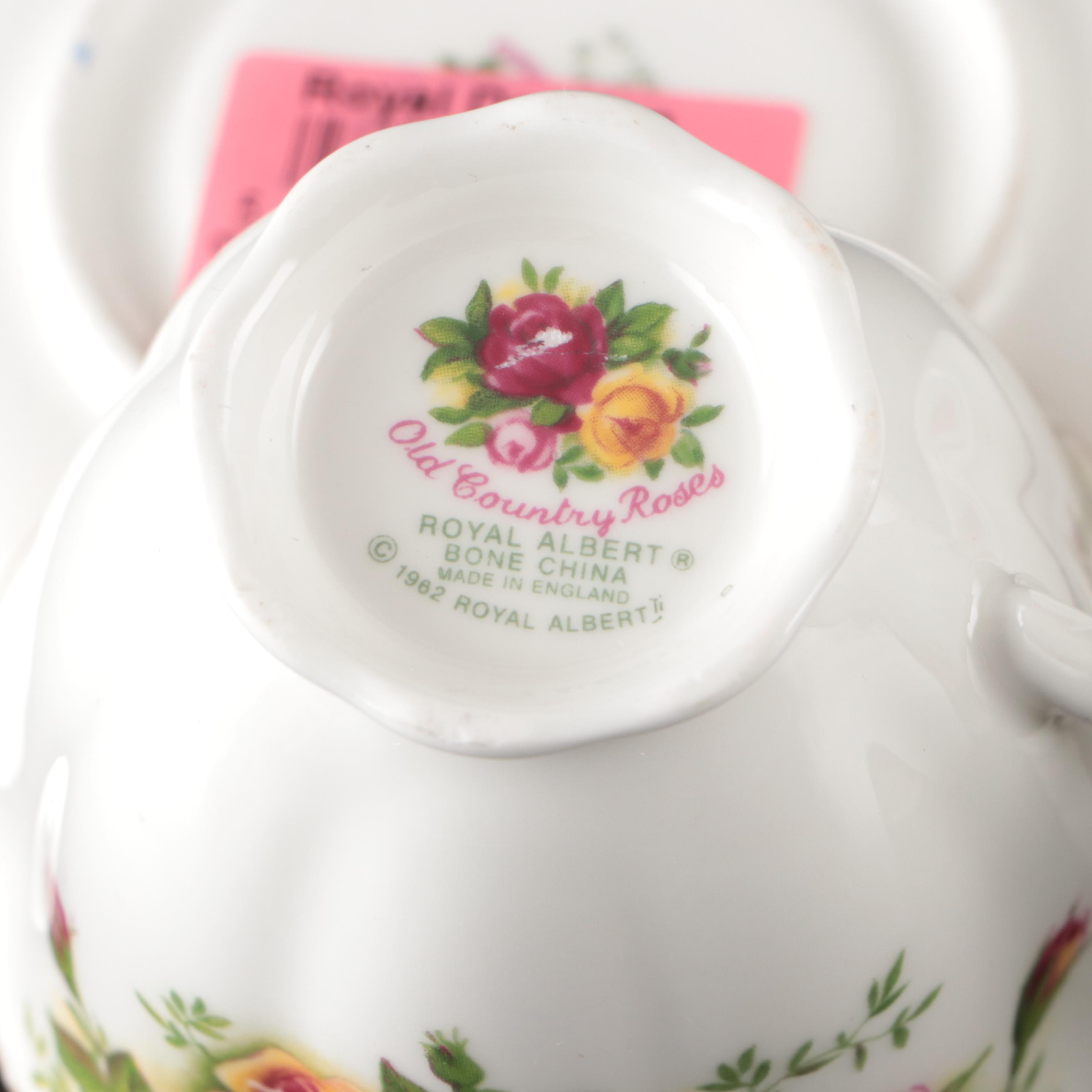 Royal Albert "Seasons of Colour" Porcelain Salad Plates with Tableware