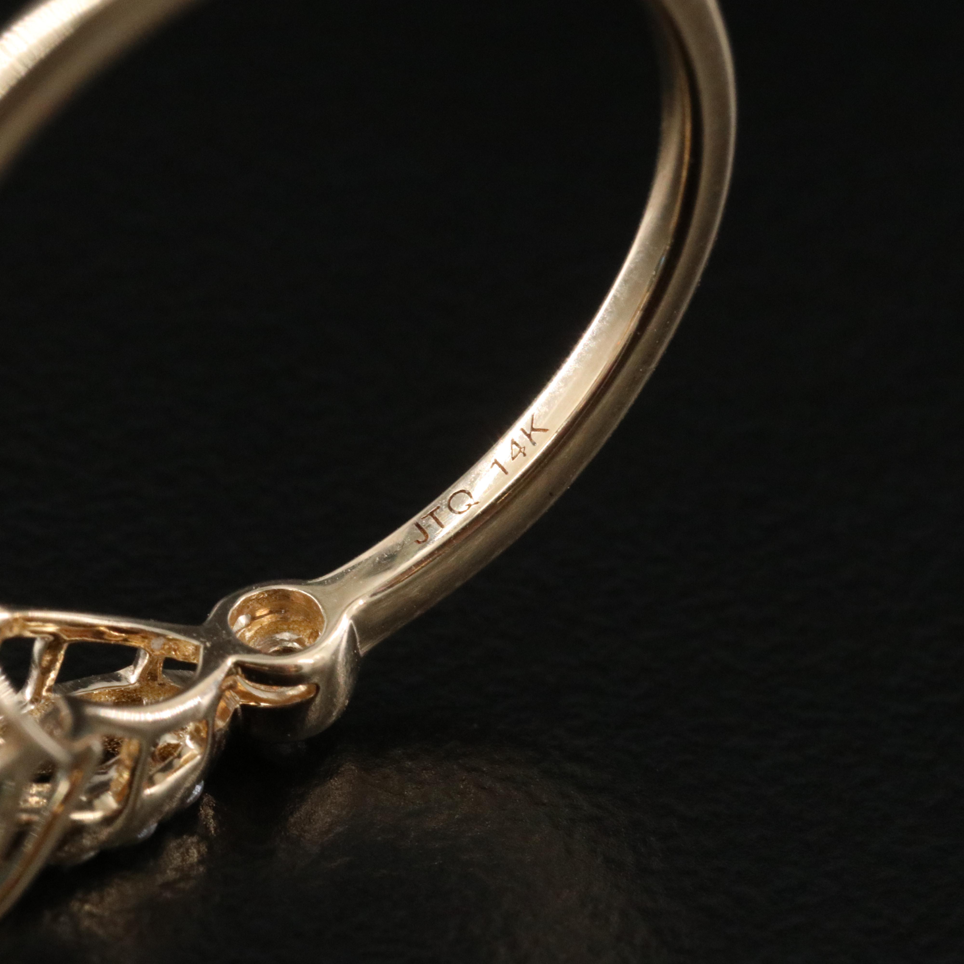 14K 3.05 CT Sapphire and White Sapphire Ring with IGI Jewelry Report