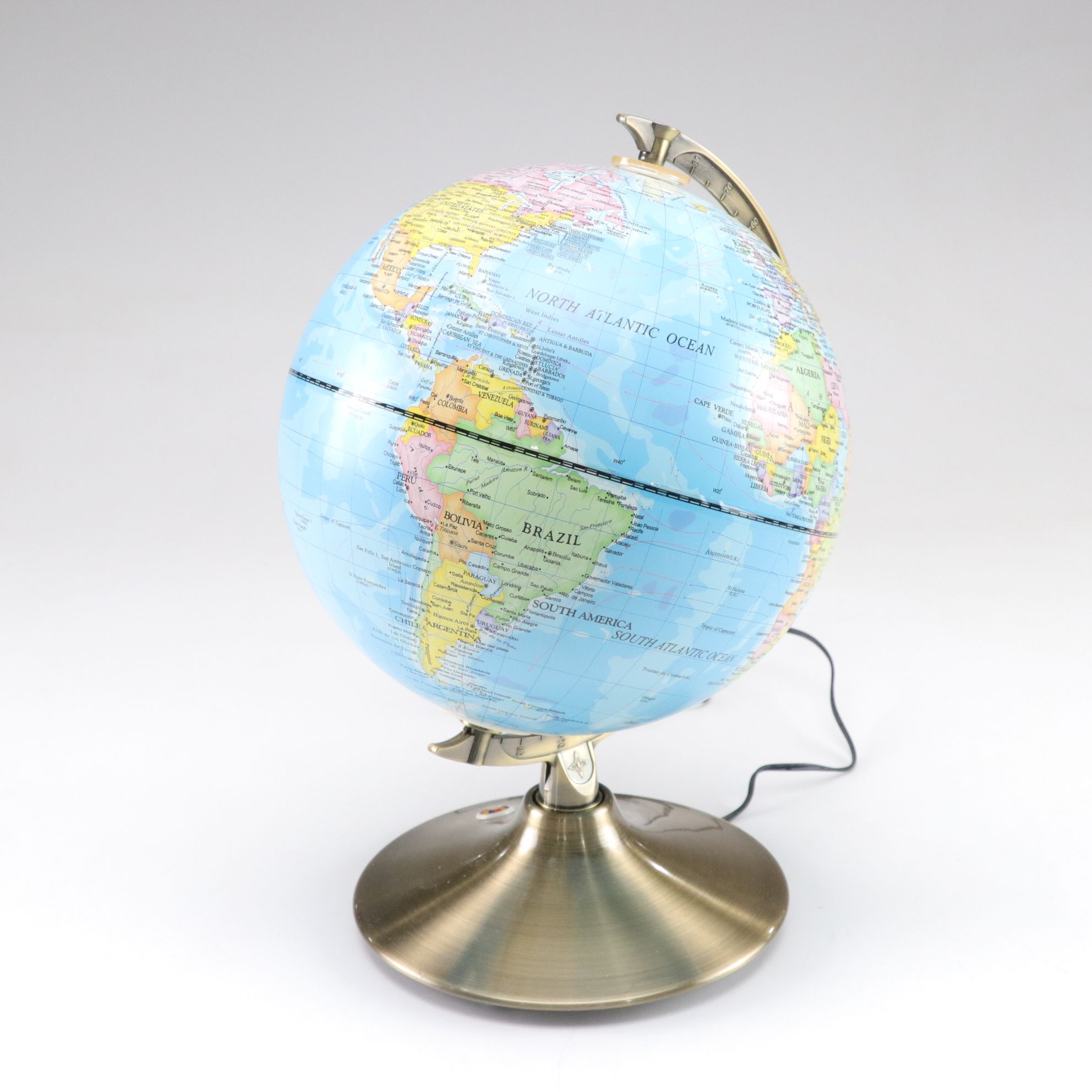 Celestial Globe with Illuminated Constellations by Night