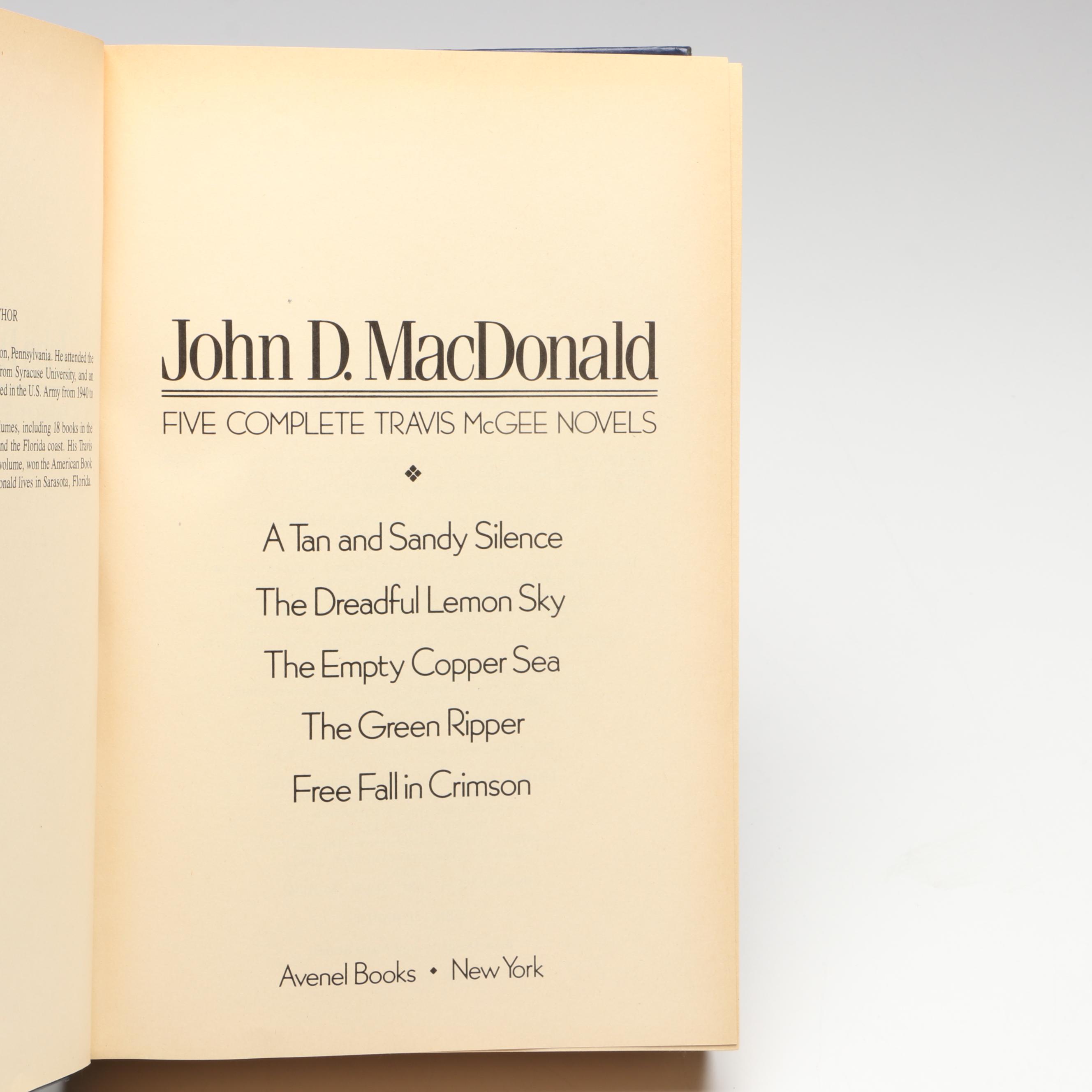 "Five Complete Travis McGee Novels" by John D. MacDonald, More Mystery Omnibuses