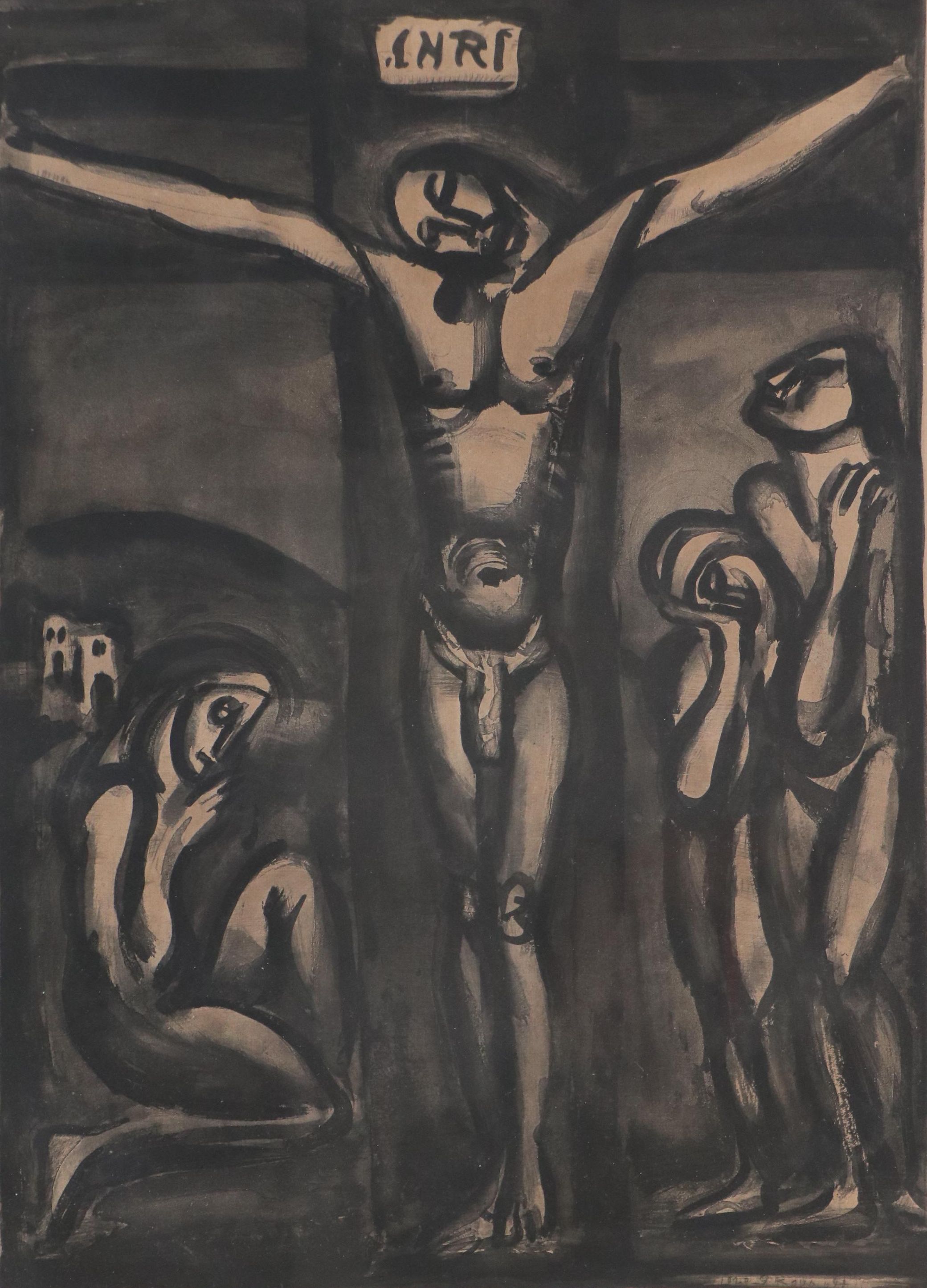 Georges Rouault Intaglio "Aimez-vous les uns les autres," 1923