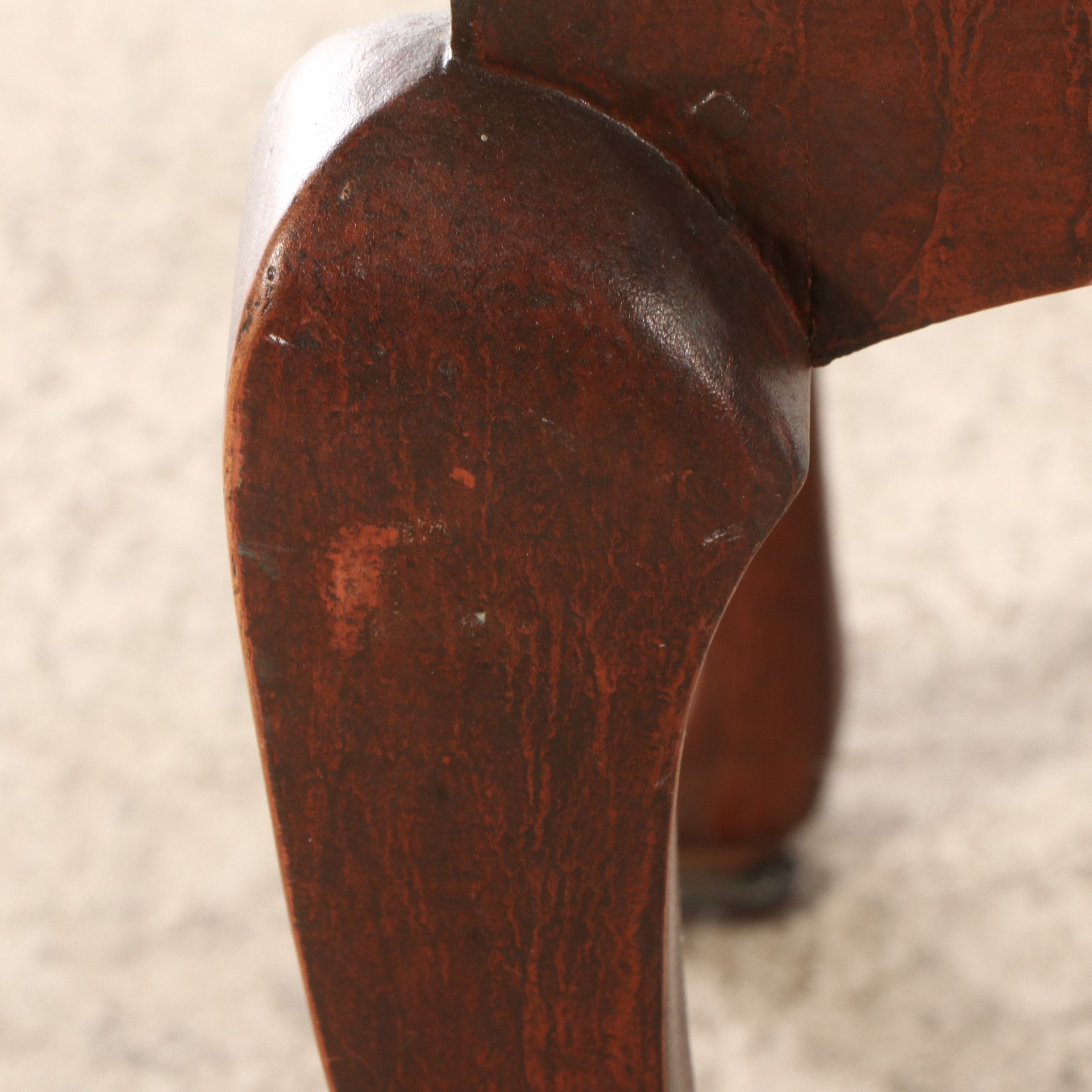 David T. Smith Queen Anne Style Highboy with Grain Painted Front