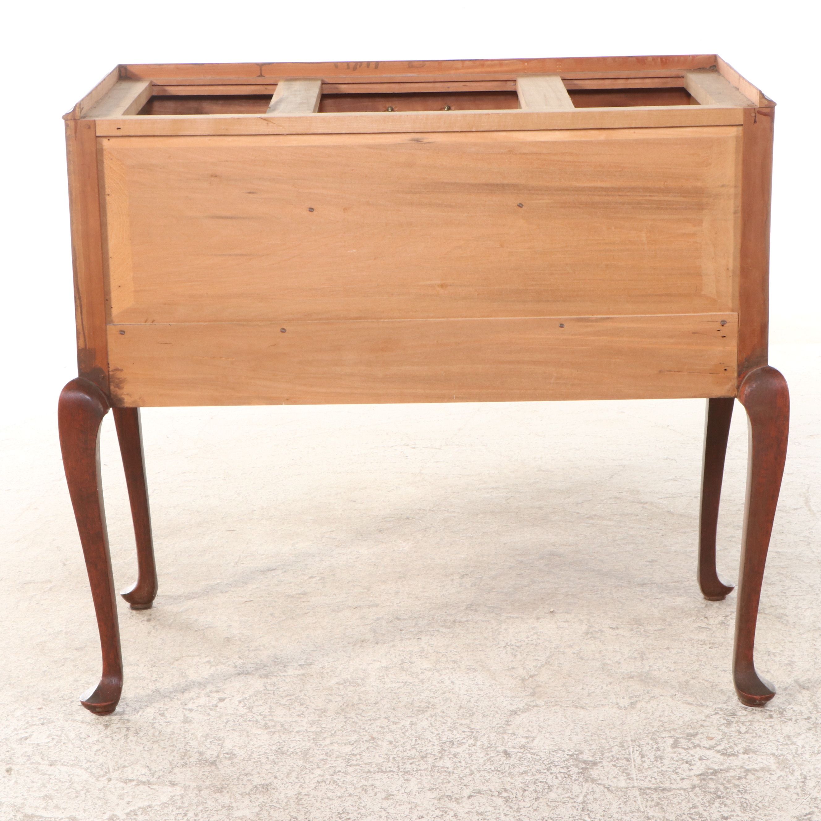 David T. Smith Queen Anne Style Highboy with Grain Painted Front