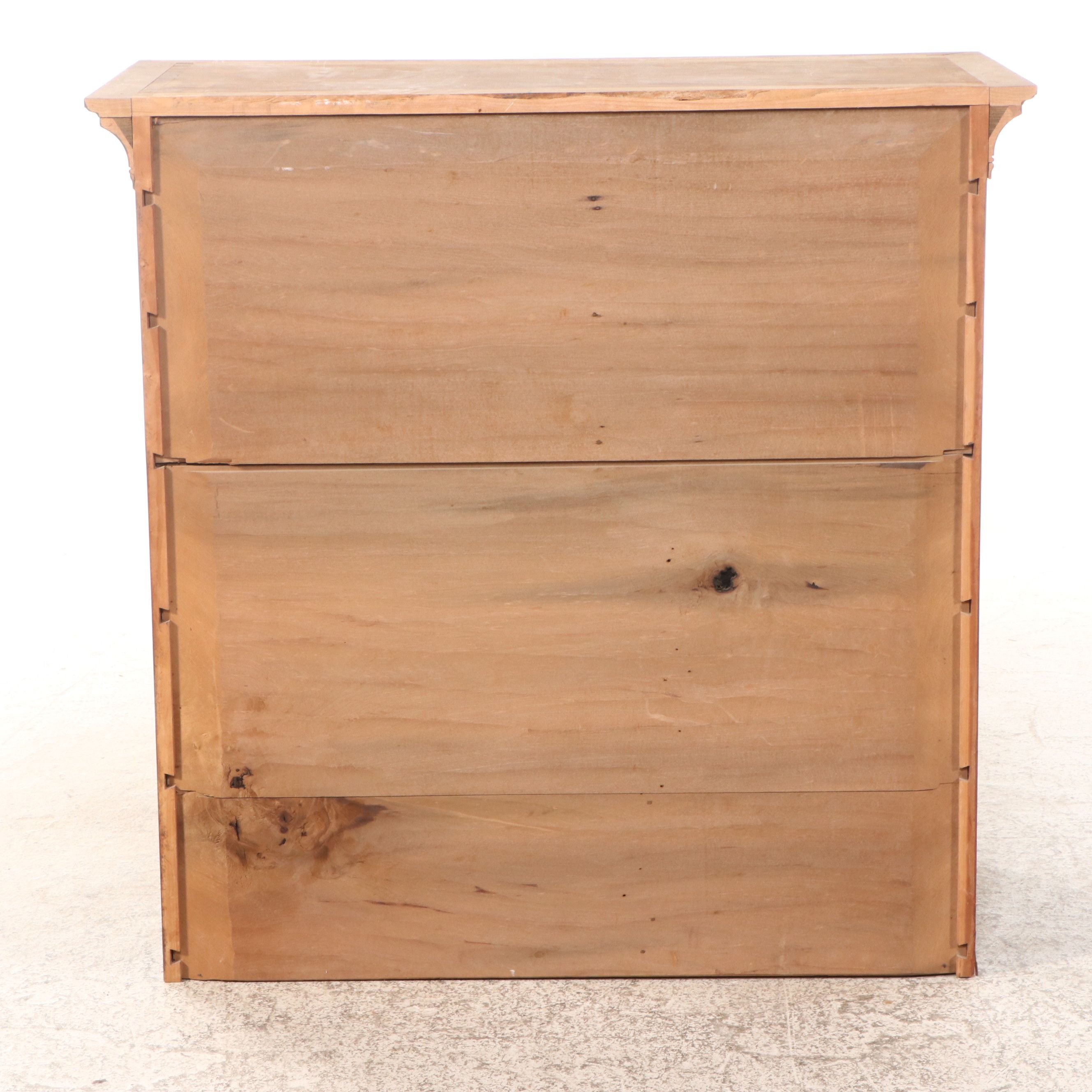 David T. Smith Queen Anne Style Highboy with Grain Painted Front