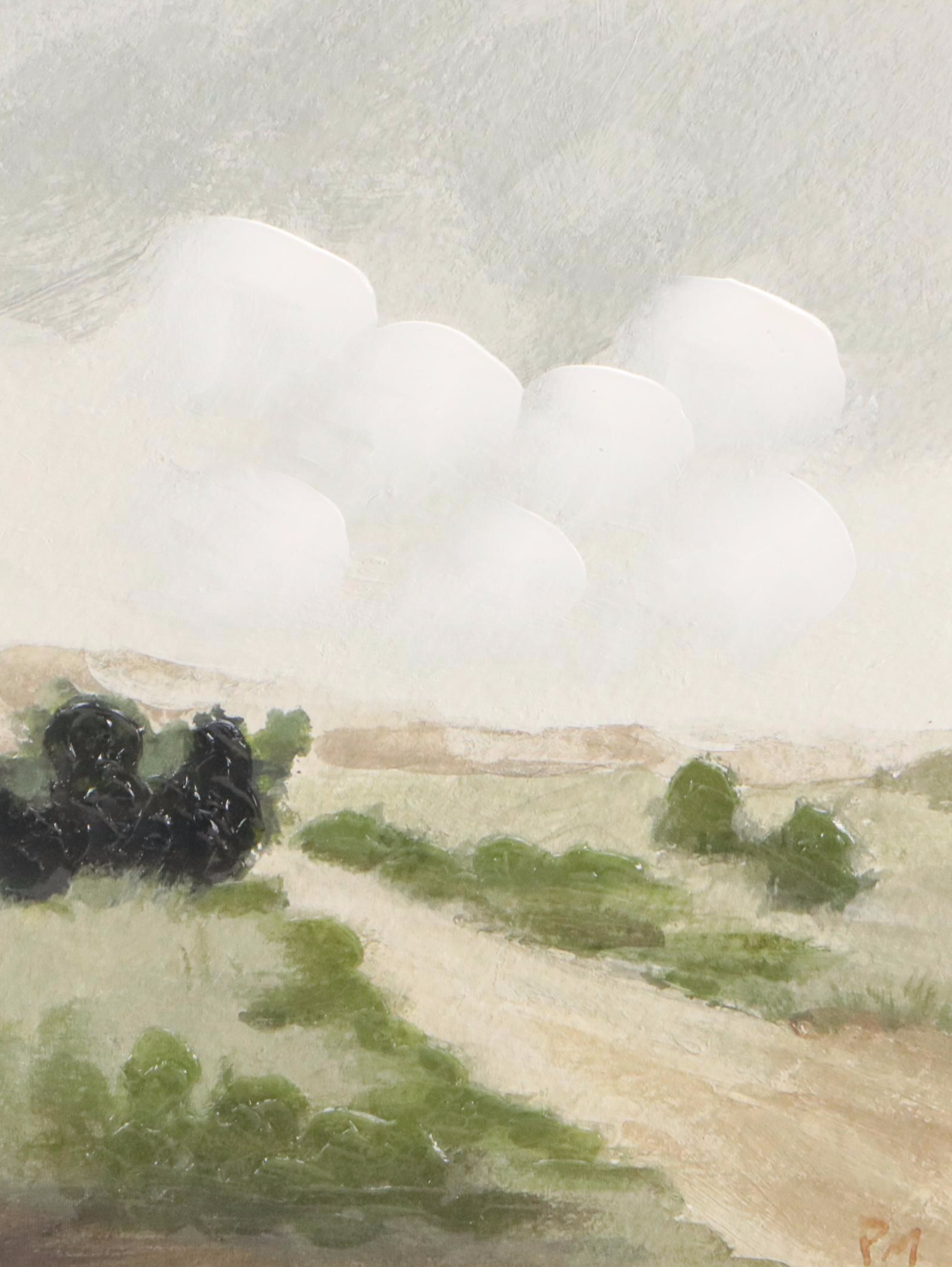 Embellished Giclée After Pamela Munger of Rural Landscape, 21st Century