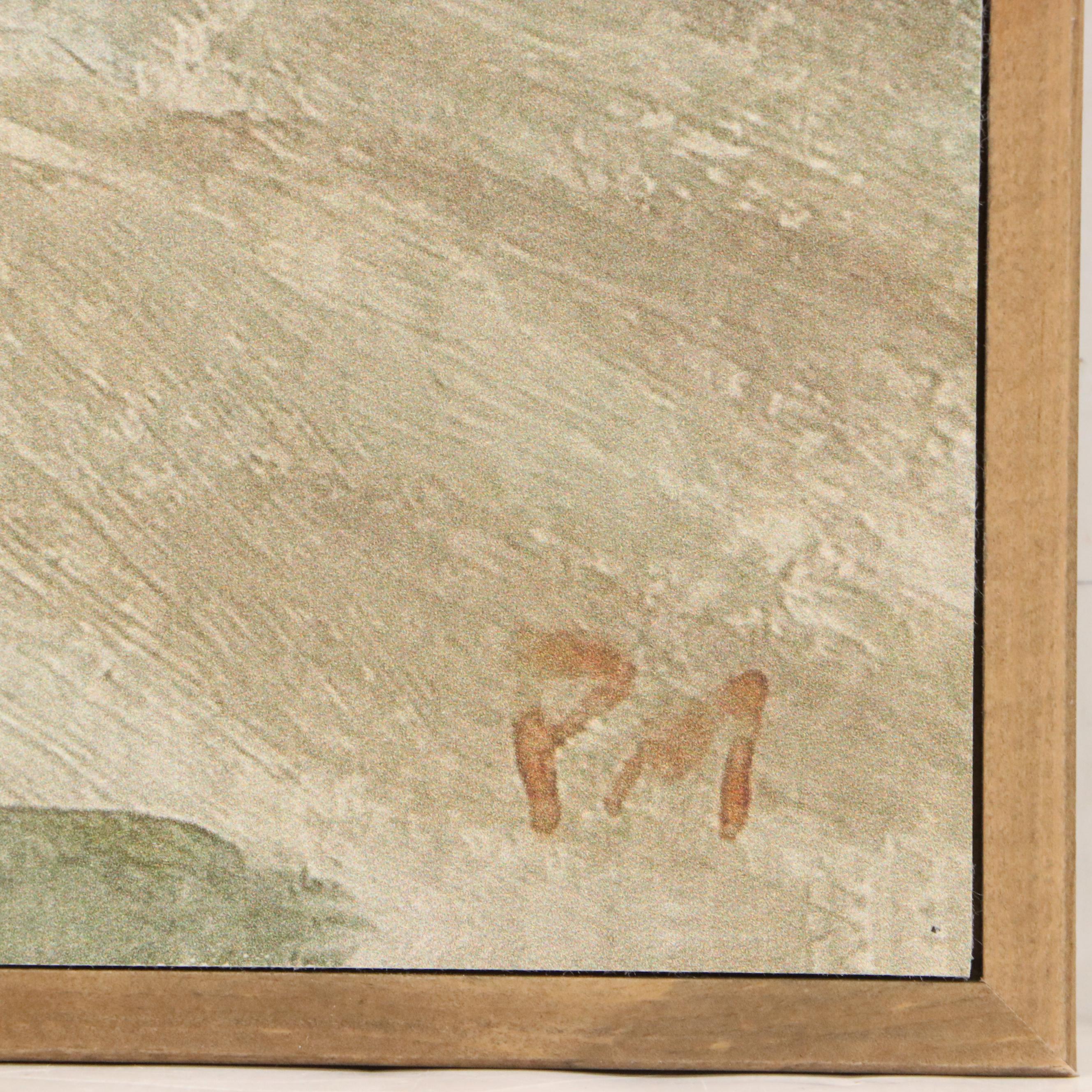 Embellished Giclée After Pamela Munger of Rural Landscape, 21st Century