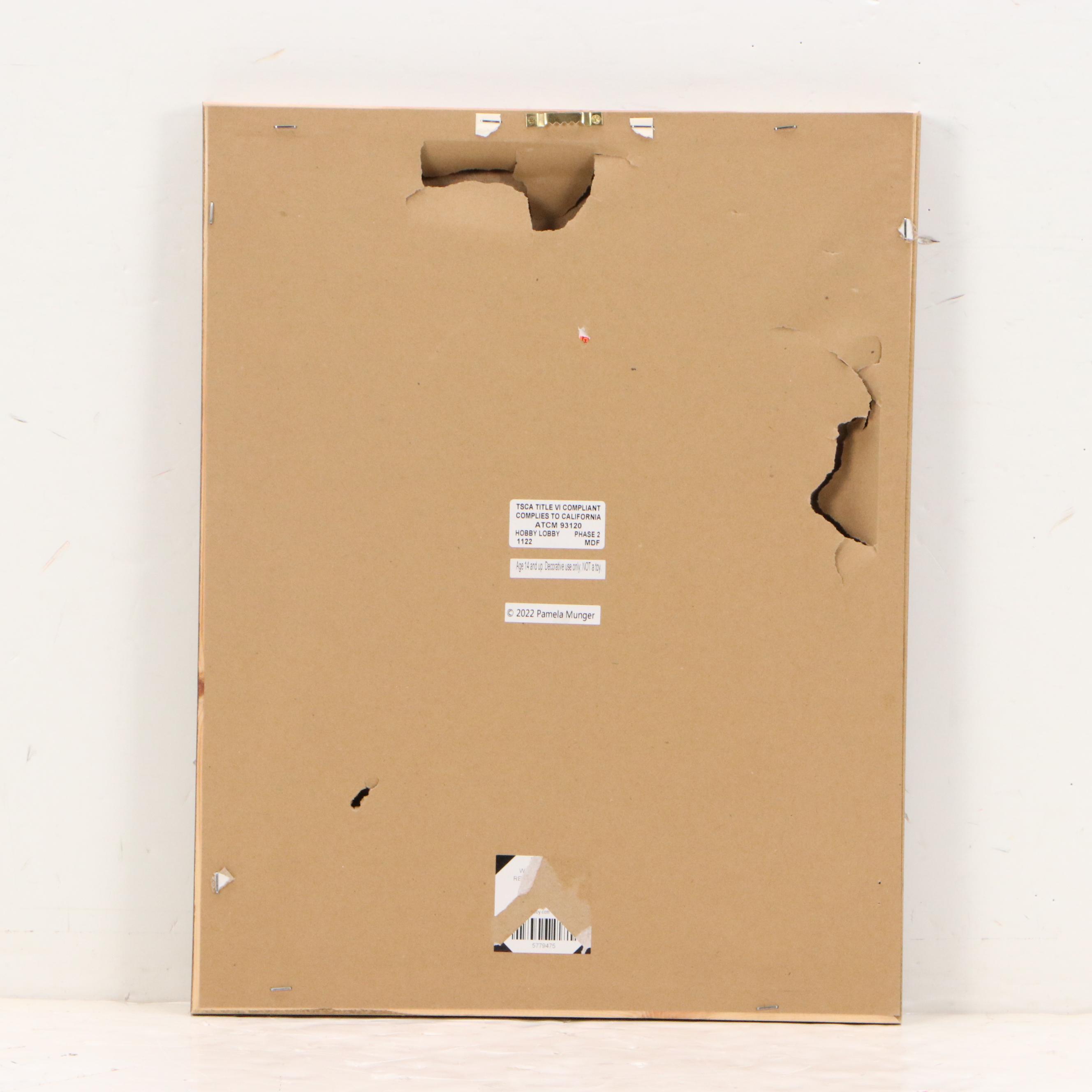 Embellished Giclée After Pamela Munger of Rural Landscape, 21st Century