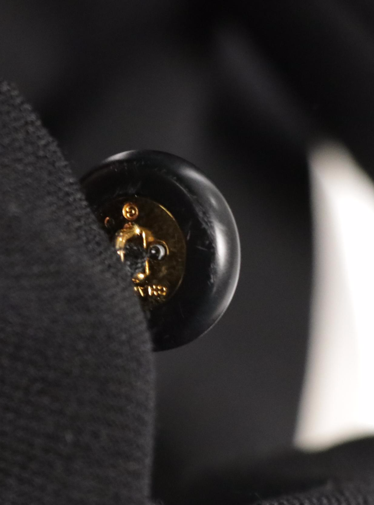 Chanel Boutique Spring Collection Double-Breasted Blazer in Black Wool