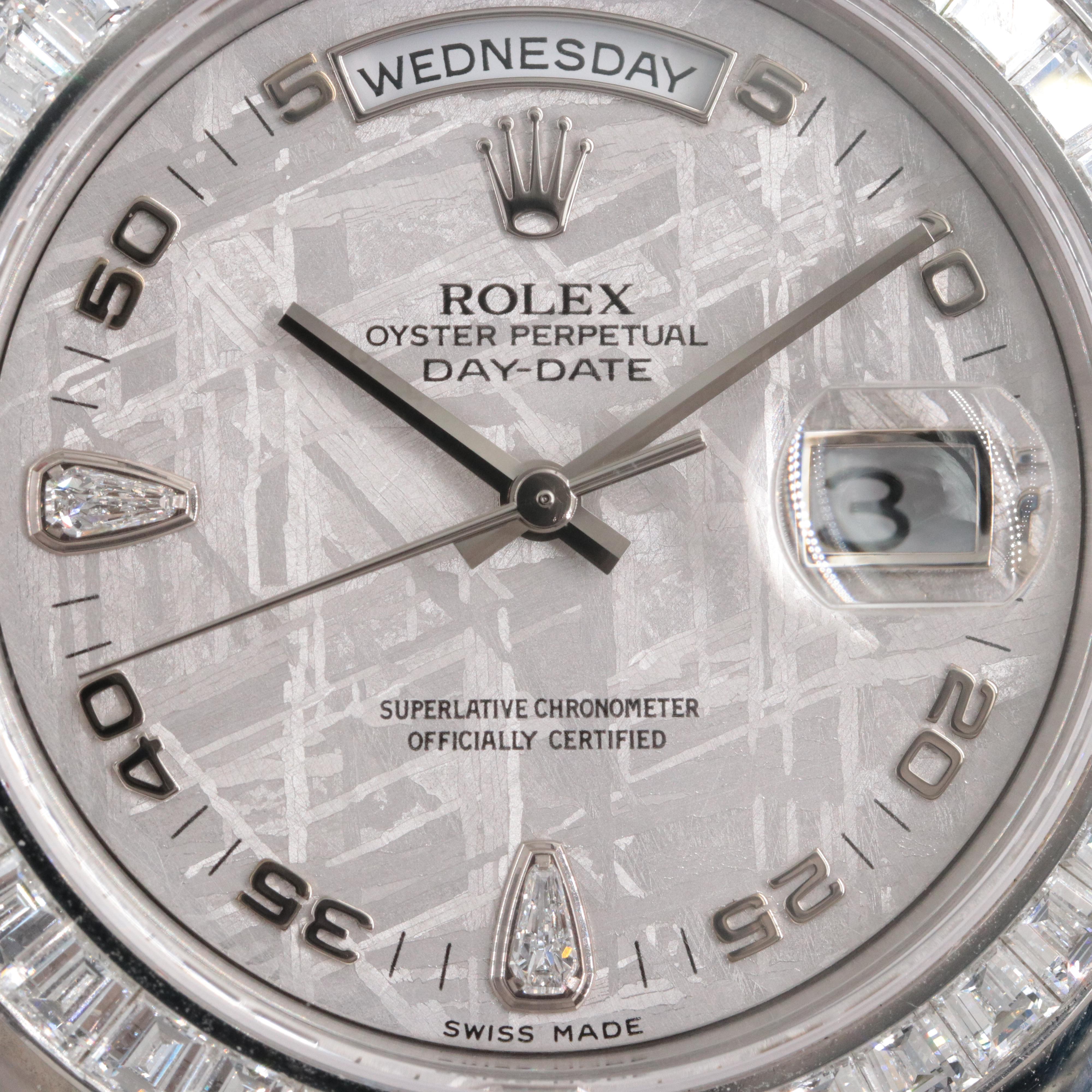 Rolex Day-Date Meteorite Dial Platinum Masterpiece "Special Edition" Watch