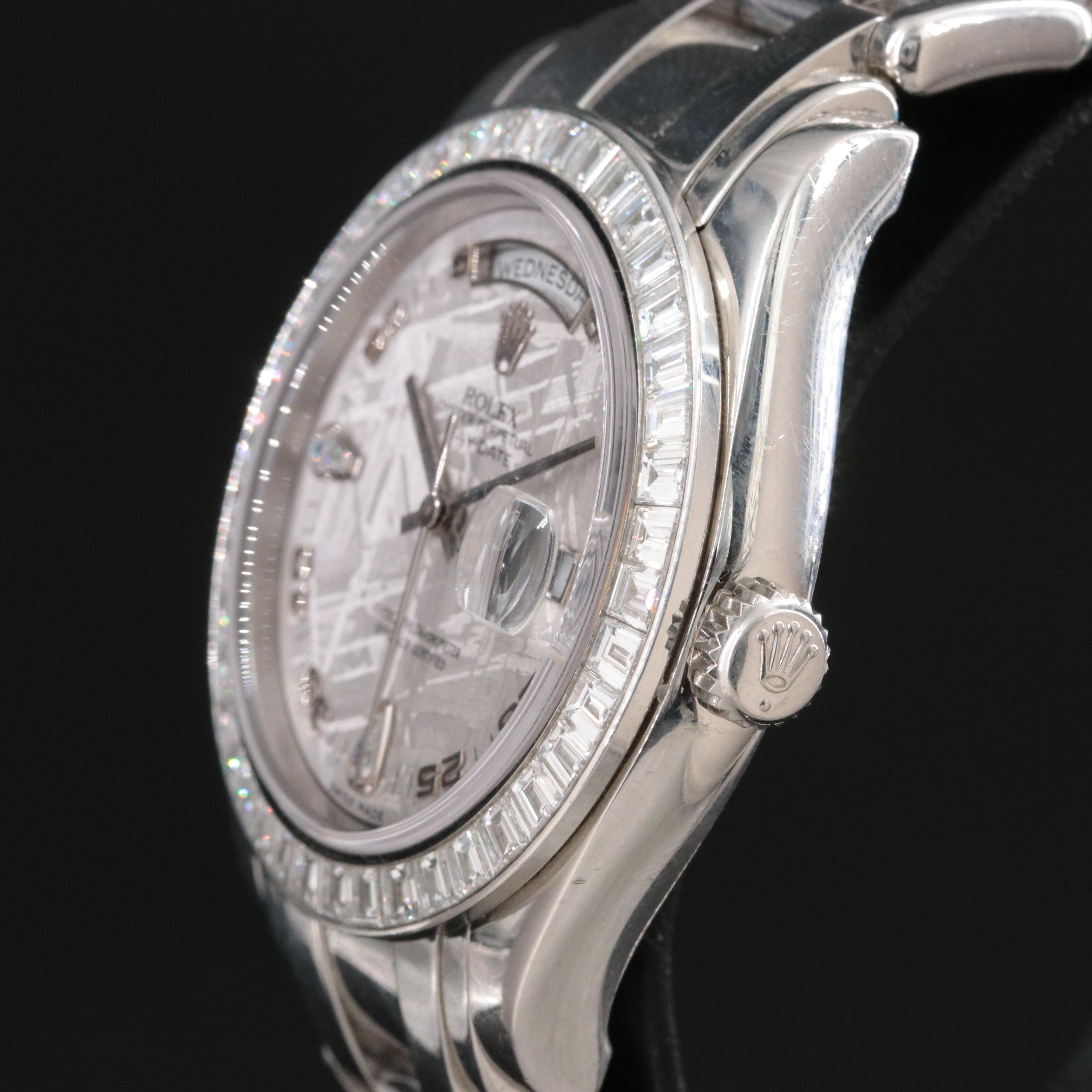 Rolex Day-Date Meteorite Dial Platinum Masterpiece "Special Edition" Watch