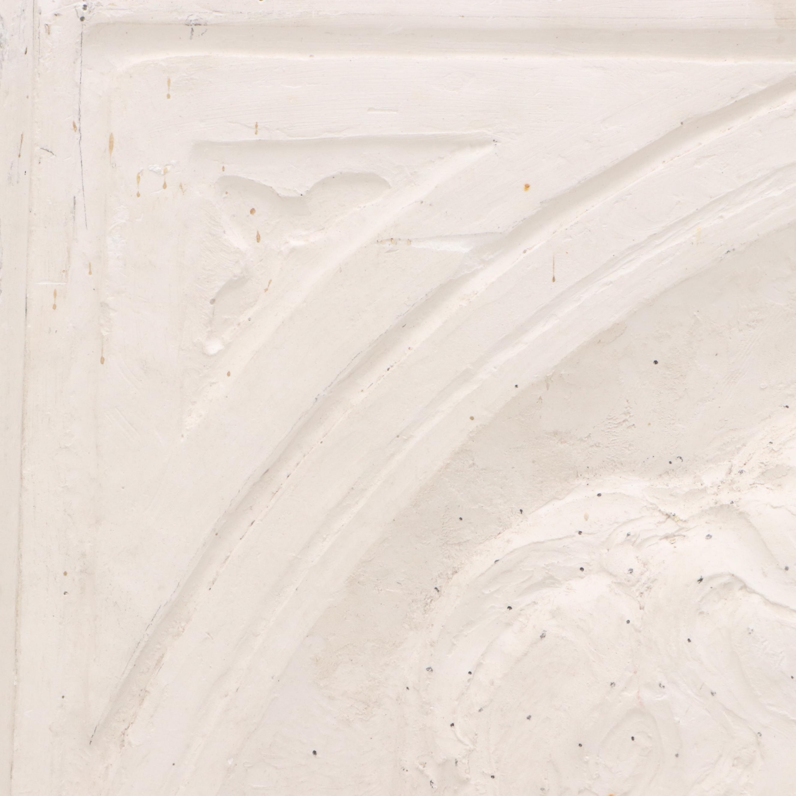 Chester Beach Cast Concrete Memorial Bas-Relief Panel and Associated Mold