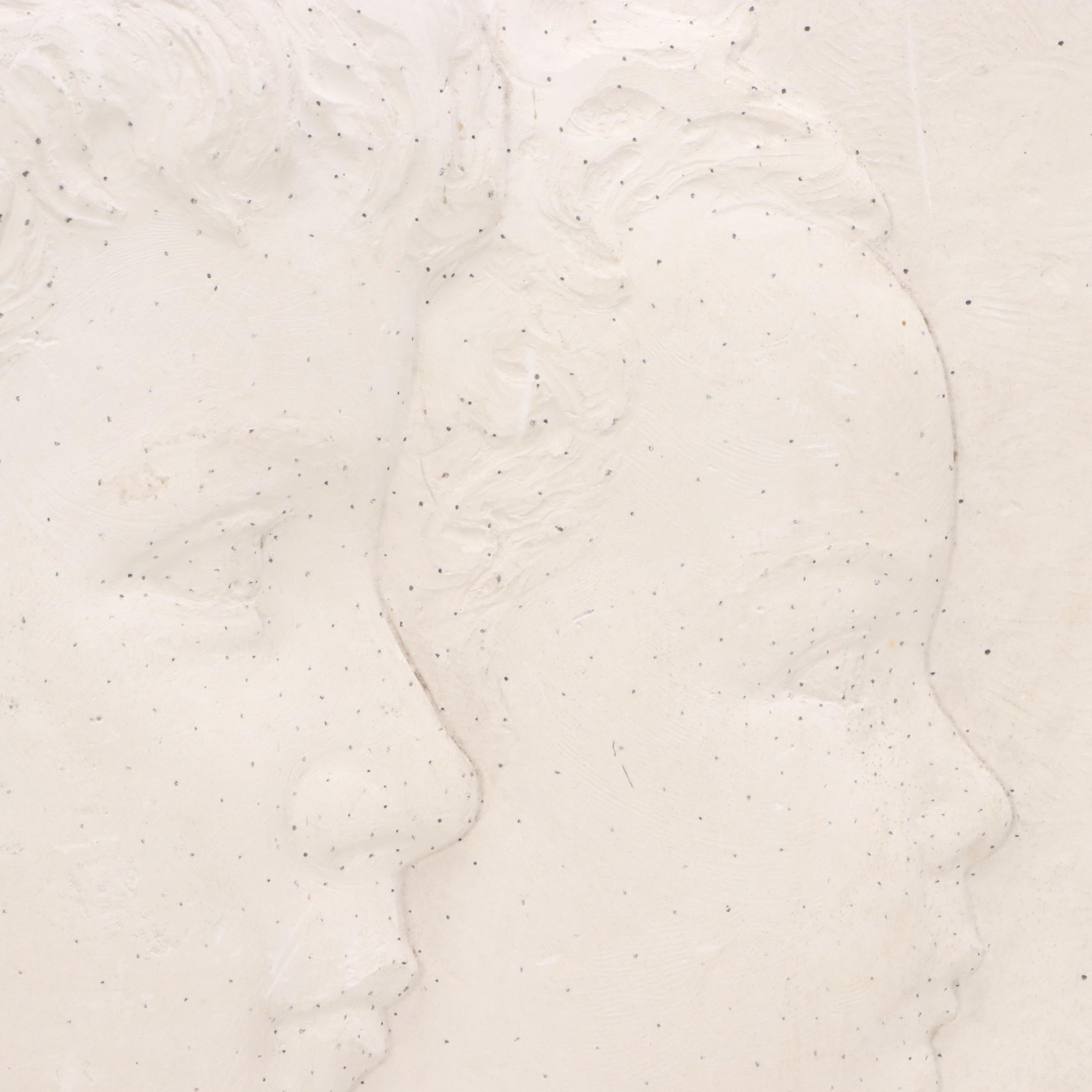 Chester Beach Cast Concrete Memorial Bas-Relief Panel and Associated Mold