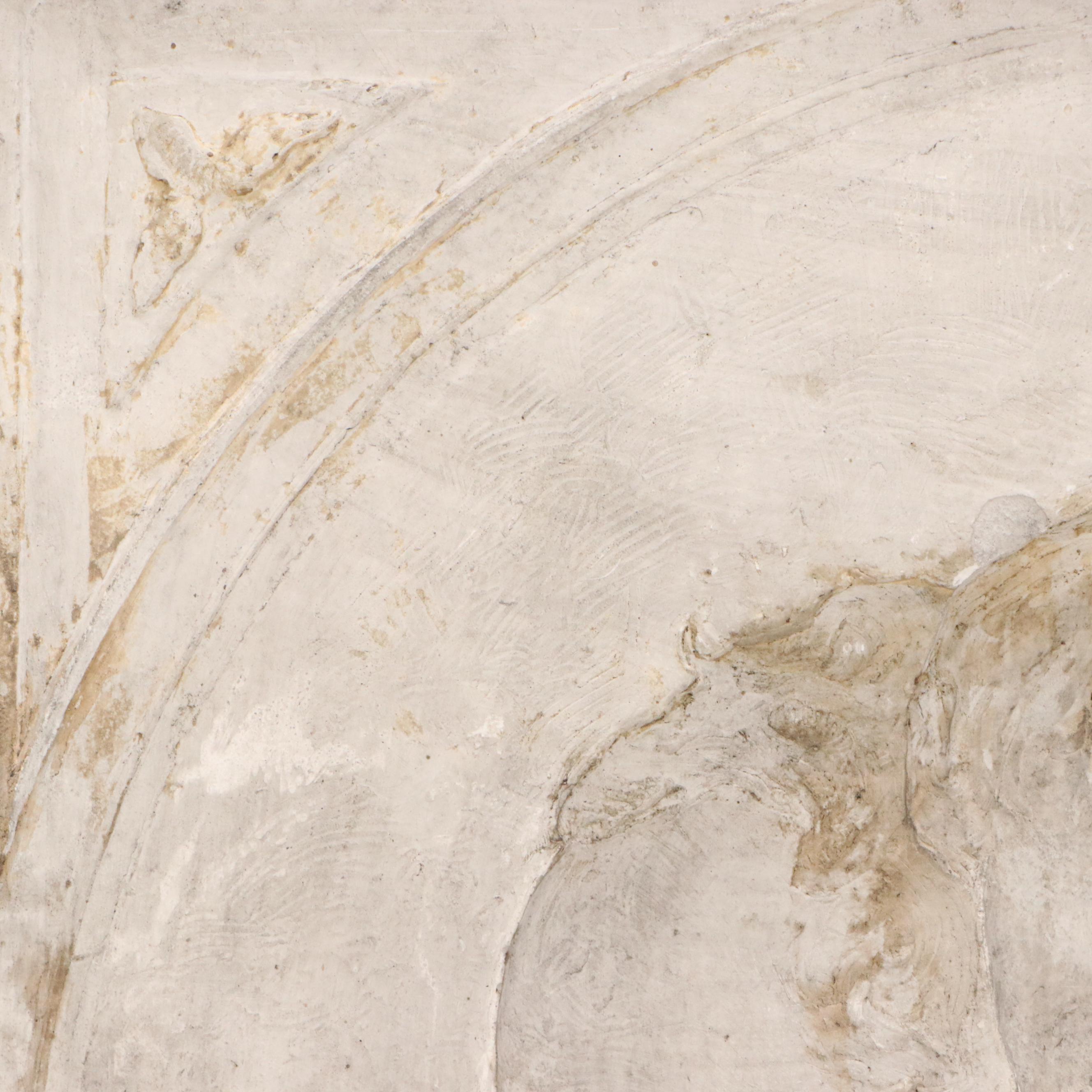 Chester Beach Cast Concrete Memorial Bas-Relief Panel and Associated Mold