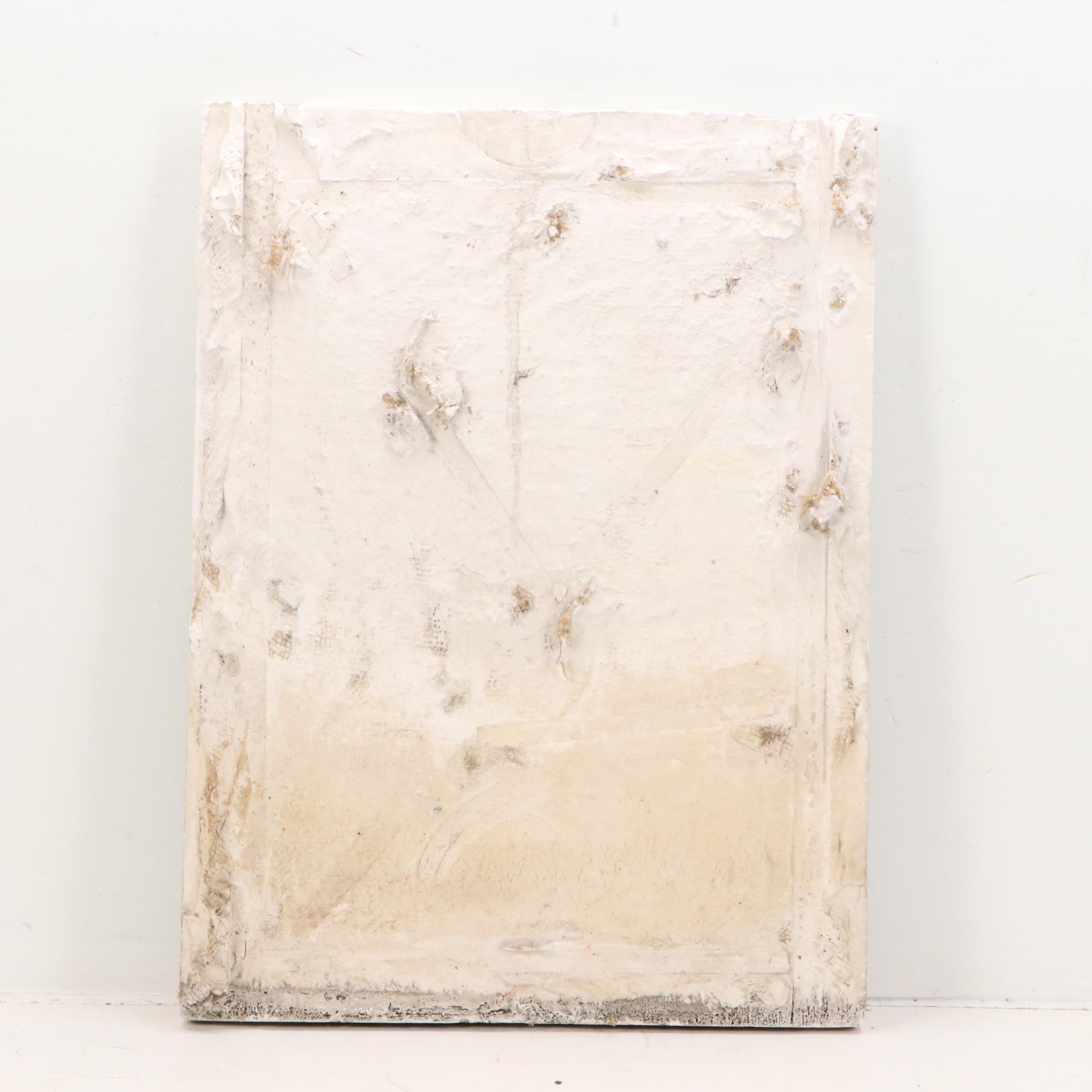 Chester Beach Cast Concrete Memorial Bas-Relief Panel and Associated Mold