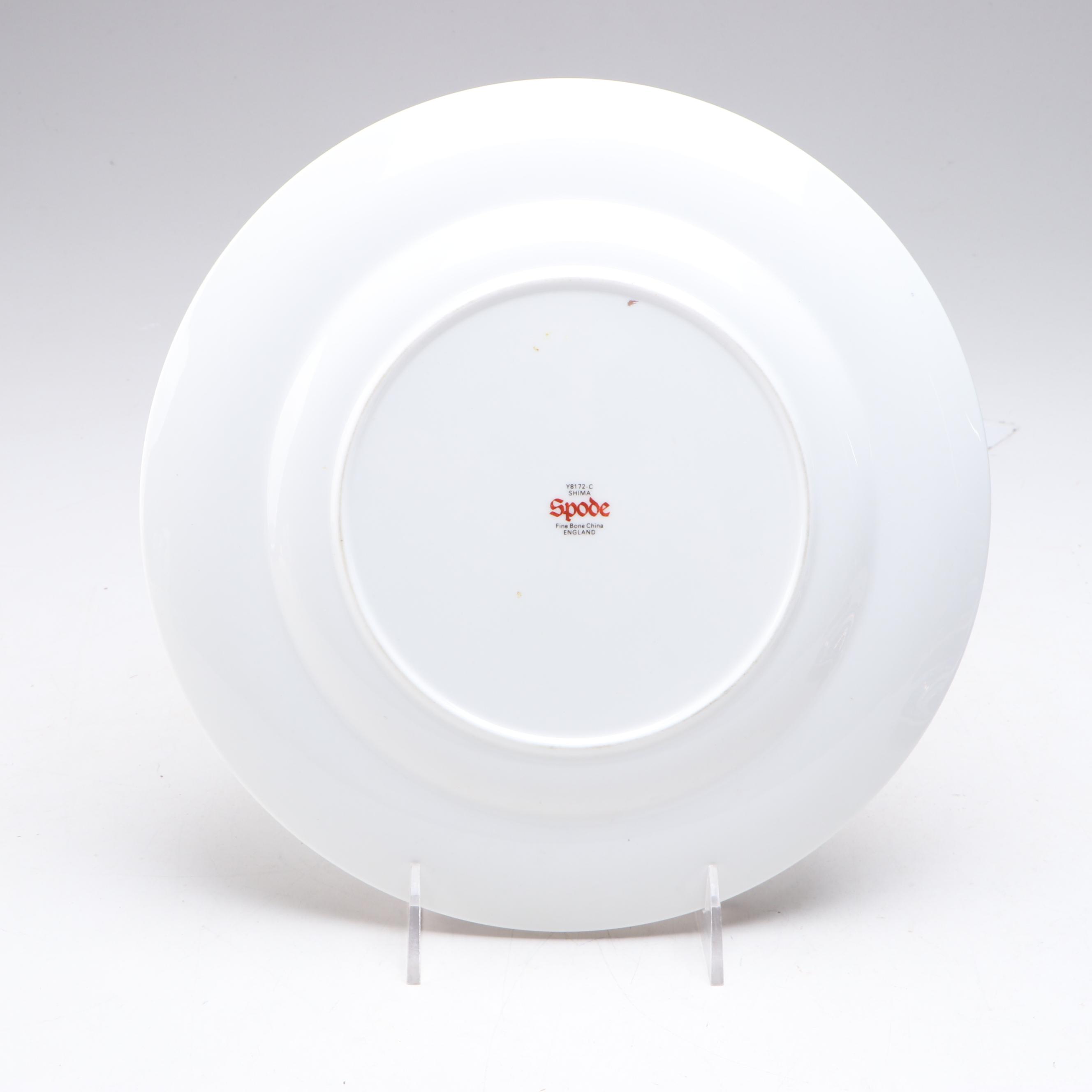 Spode "Shima" Bone China Dinner Plate and Kütahya Porselen Plate