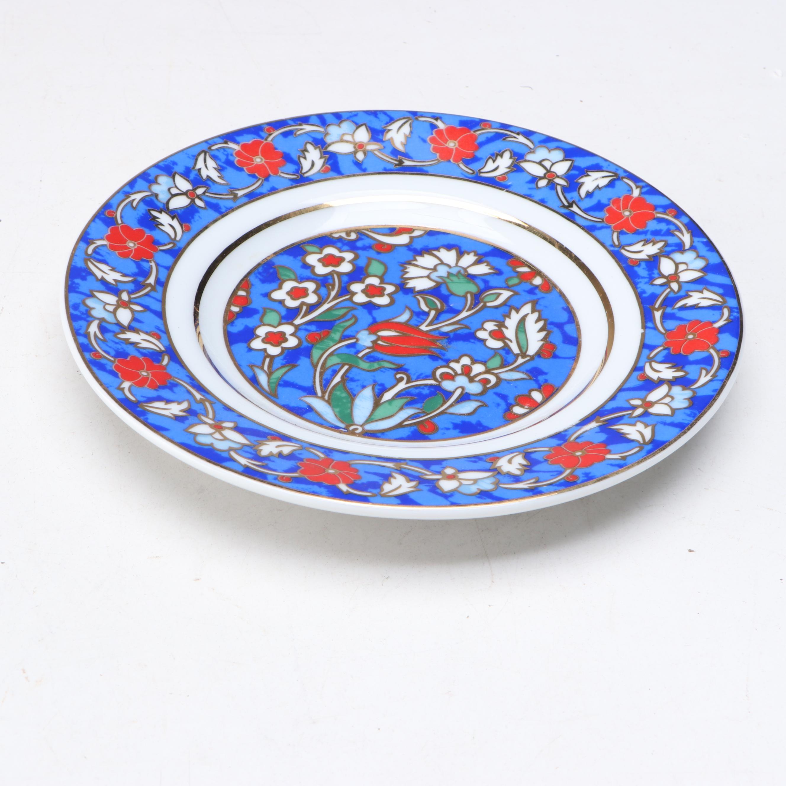 Spode "Shima" Bone China Dinner Plate and Kütahya Porselen Plate