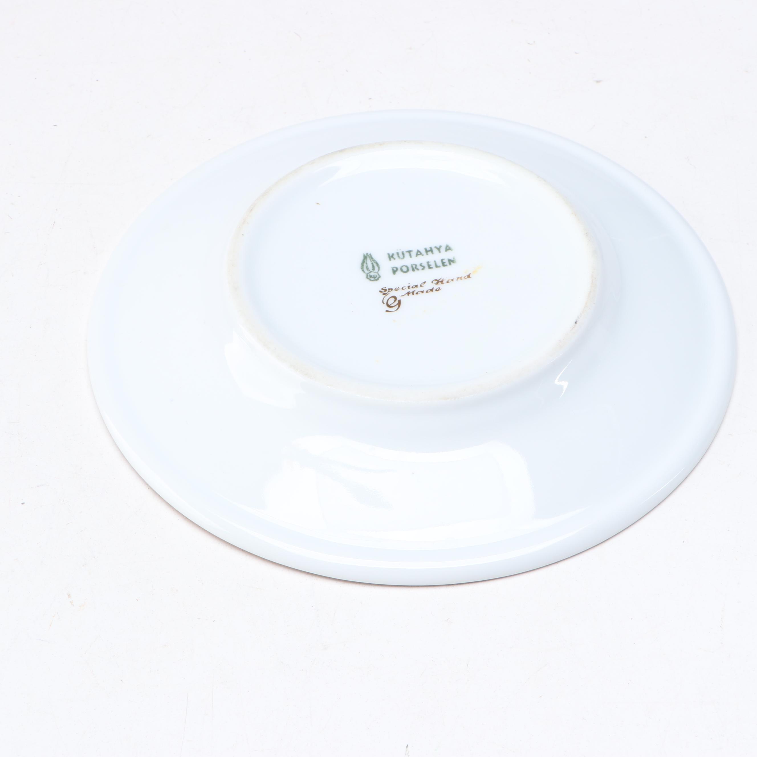 Spode "Shima" Bone China Dinner Plate and Kütahya Porselen Plate