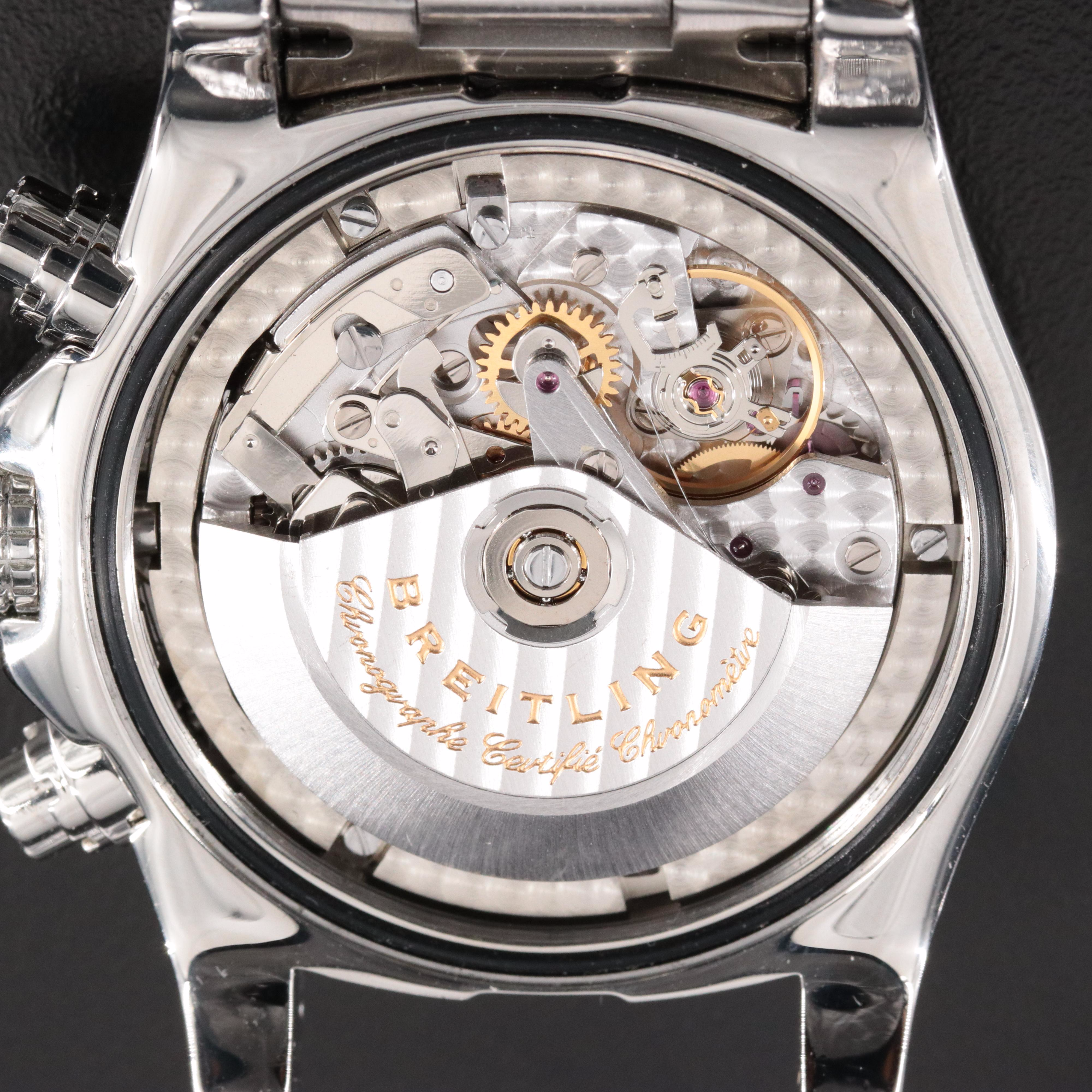 Breitling Avenger II Black Dial Steel Chronograph Automatic Watch A13381