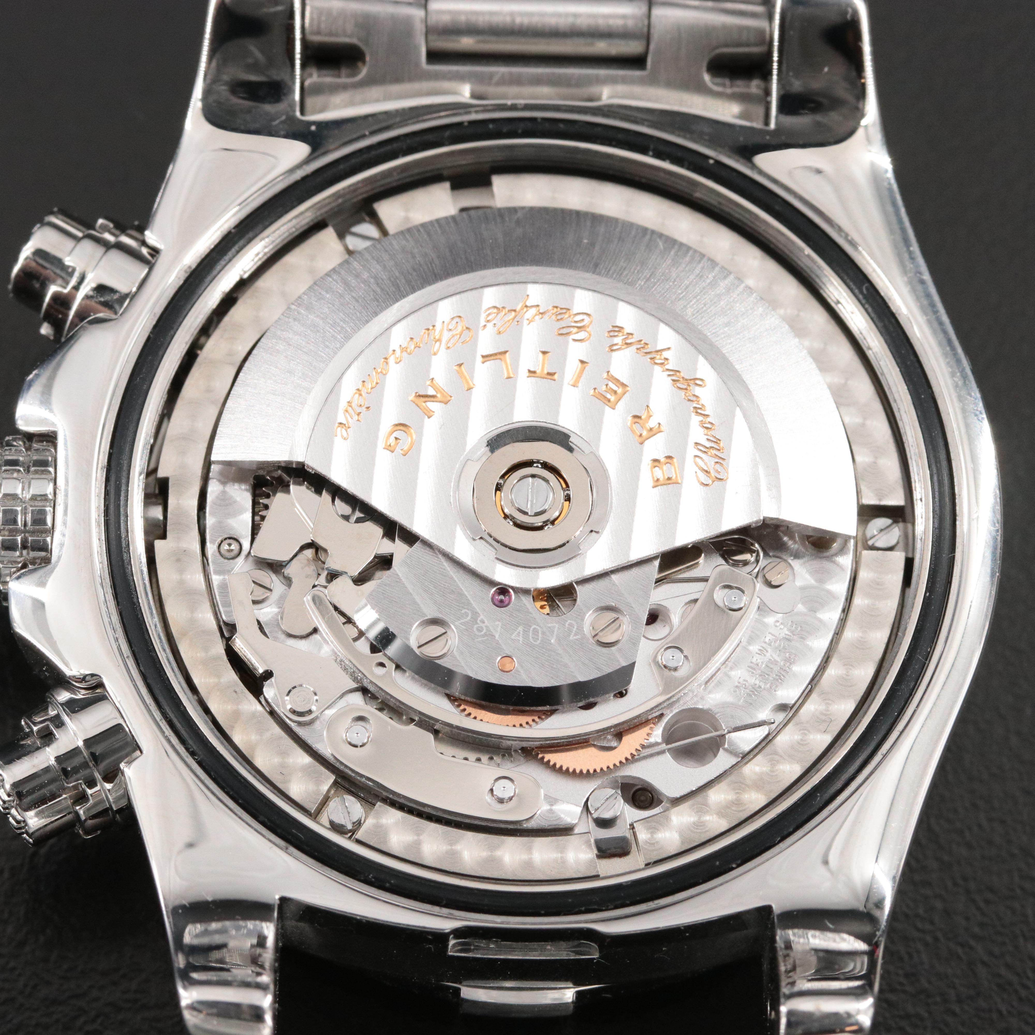 Breitling Avenger II Black Dial Steel Chronograph Automatic Watch A13381